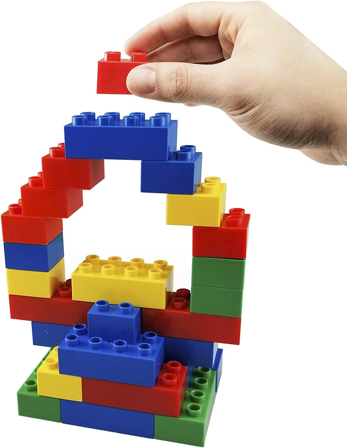 Best Blocks Big Blocks Set - Classic Colours - 108 Pieces - Image 6