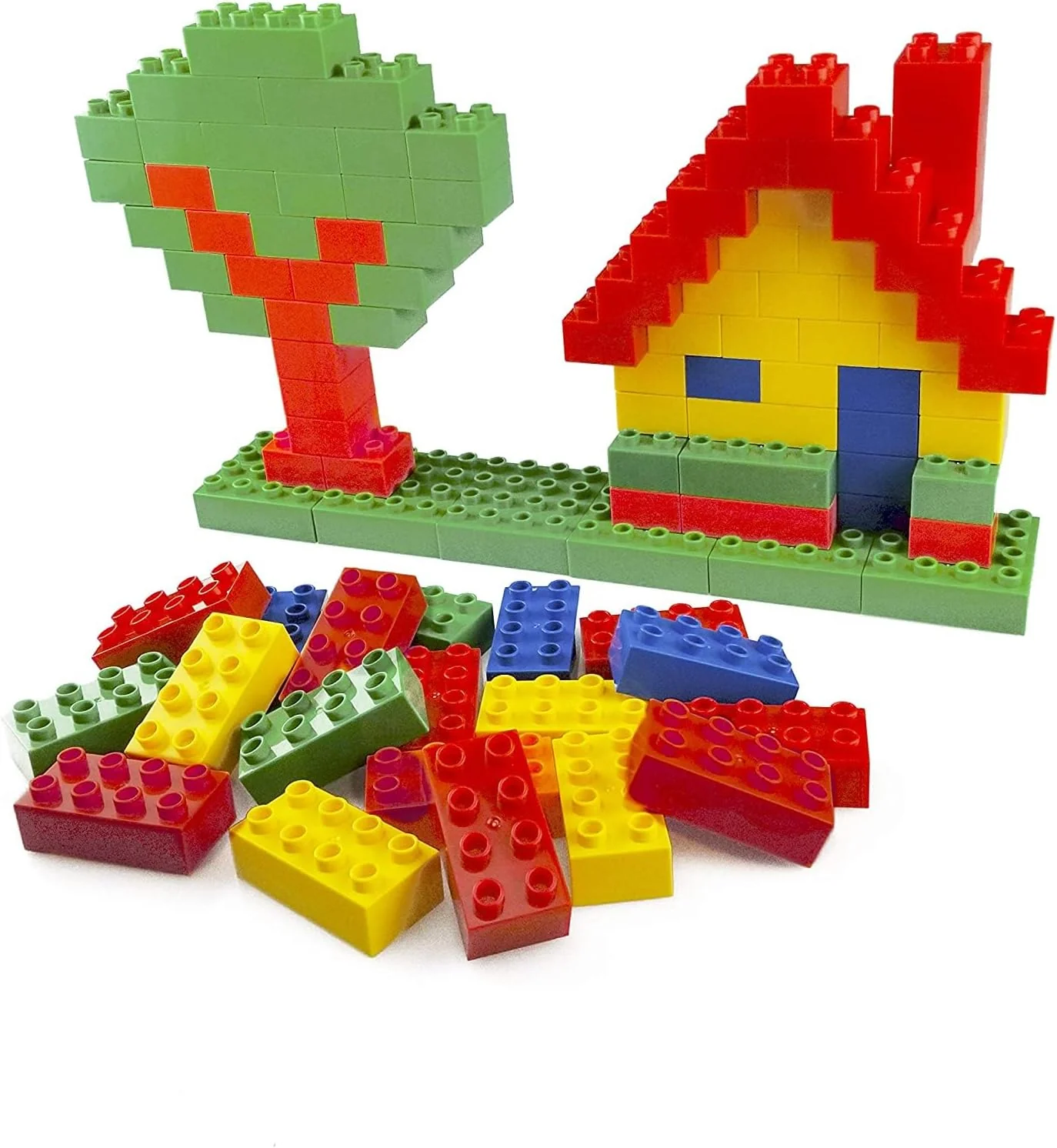 Best Blocks Big Blocks Set - Classic Colours - 108 Pieces - Image 7
