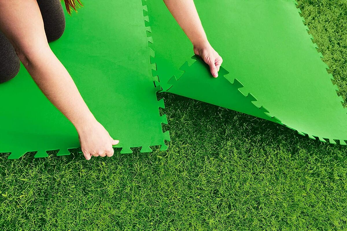 Bestway Green Large Interlocking Floor Foam Mats 78cm x 78cm - 9 tiles - Image 2