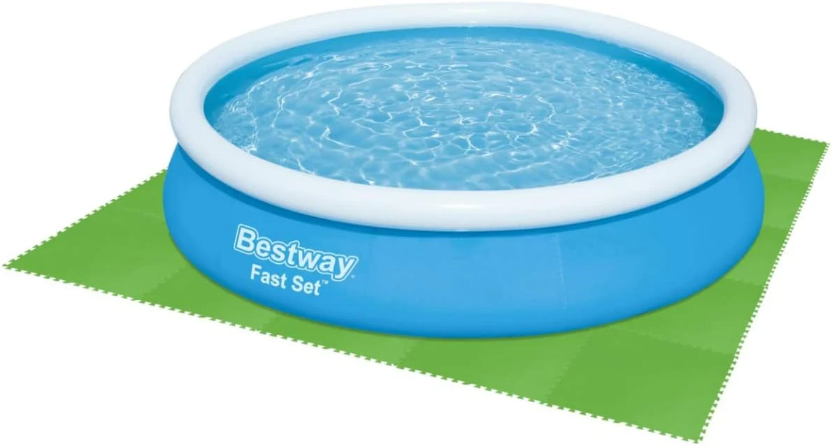 Bestway Green Large Interlocking Floor Foam Mats 78cm x 78cm - 9 tiles - Image 3