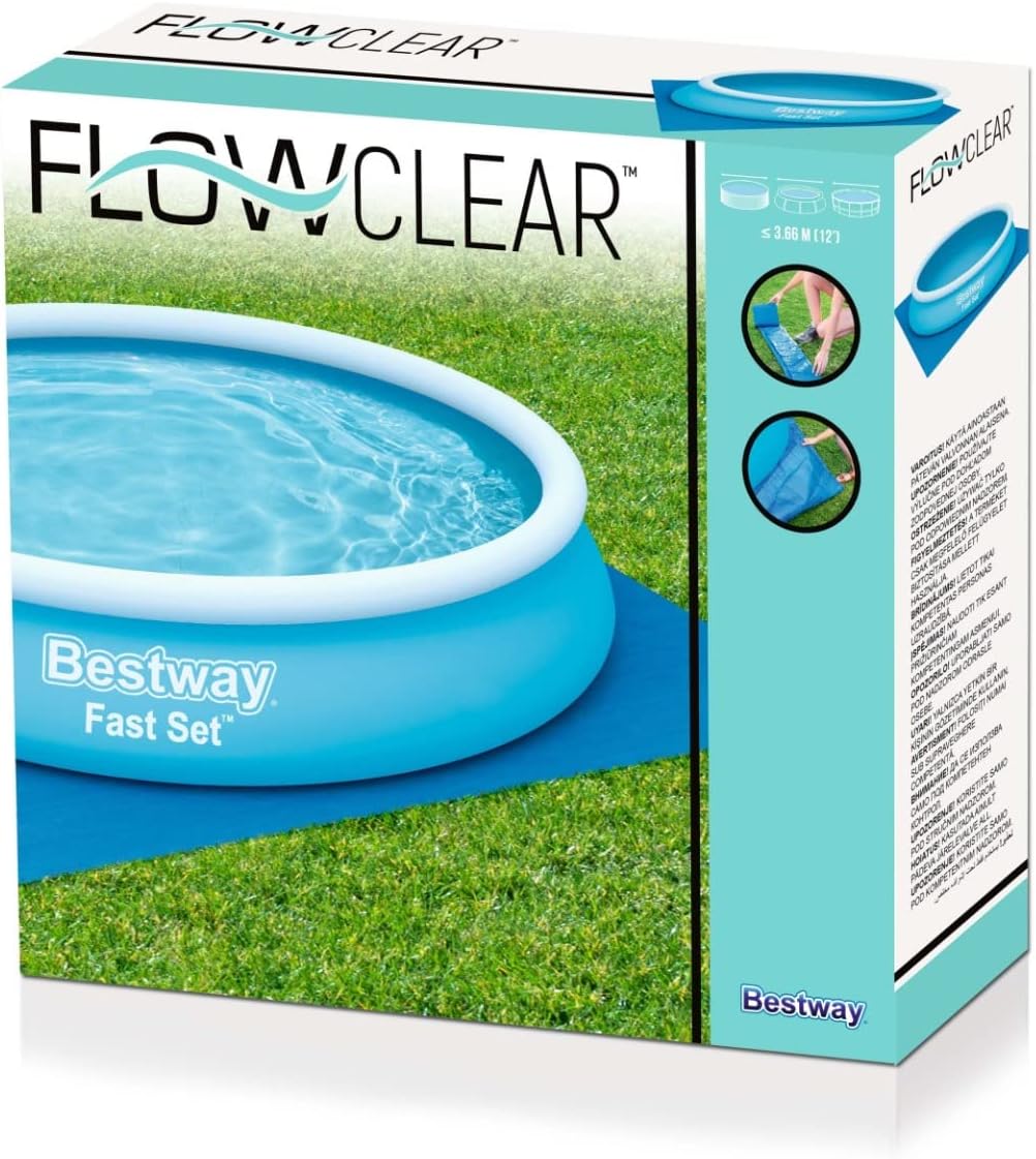 Bestway Swimming Pool Floor Protector 13 x 13 ft - Blue - Image 5