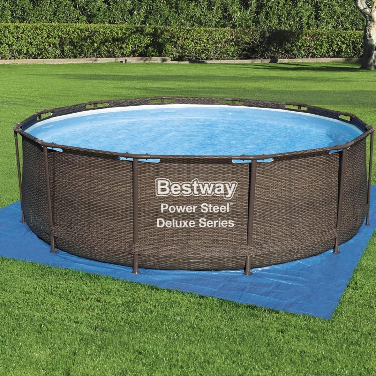 Bestway Swimming Pool Floor Protector 13 x 13 ft - Blue - Image 6