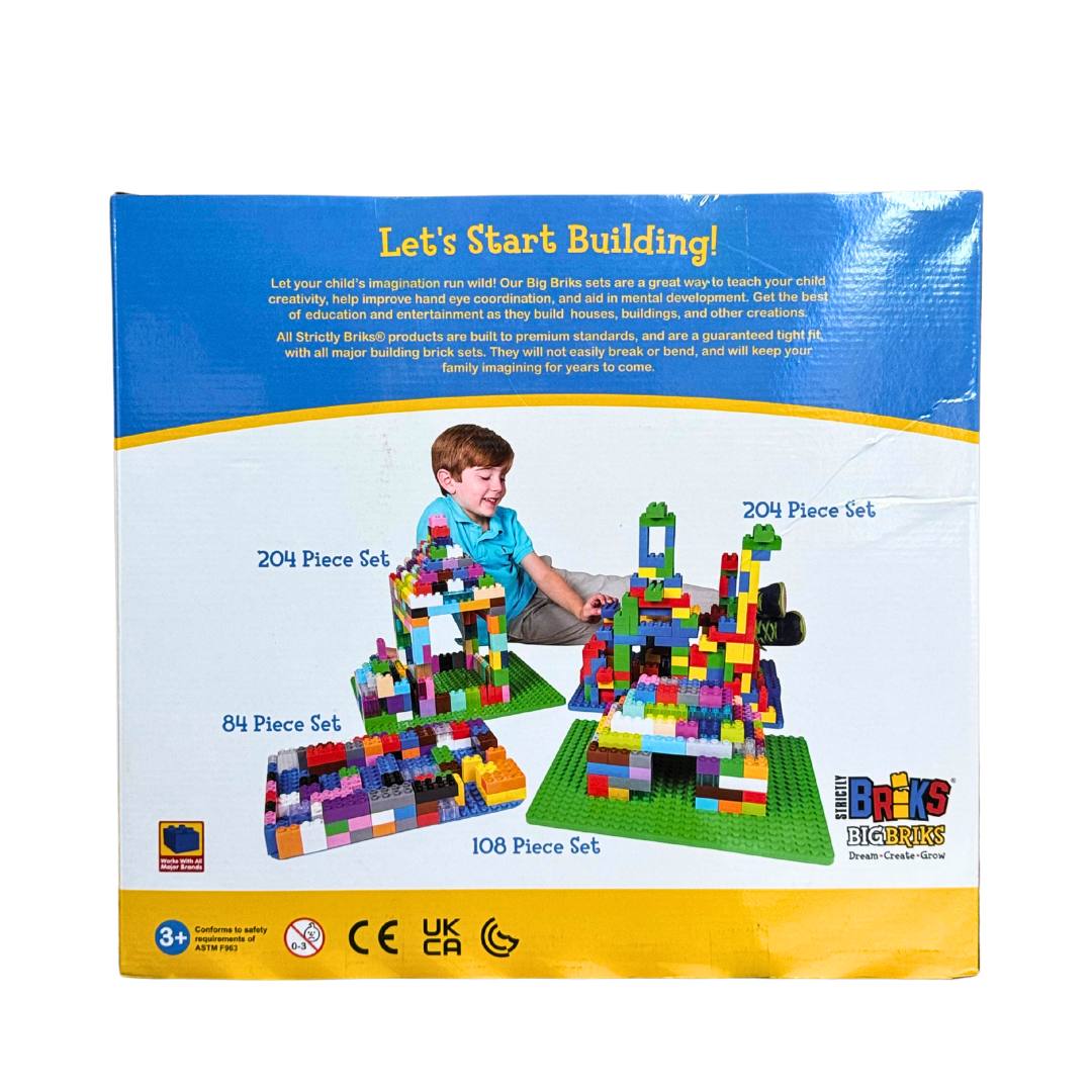 Big Brik Tower Set by Strictly Briks - 96 Briks & 12 Colours - Image 4