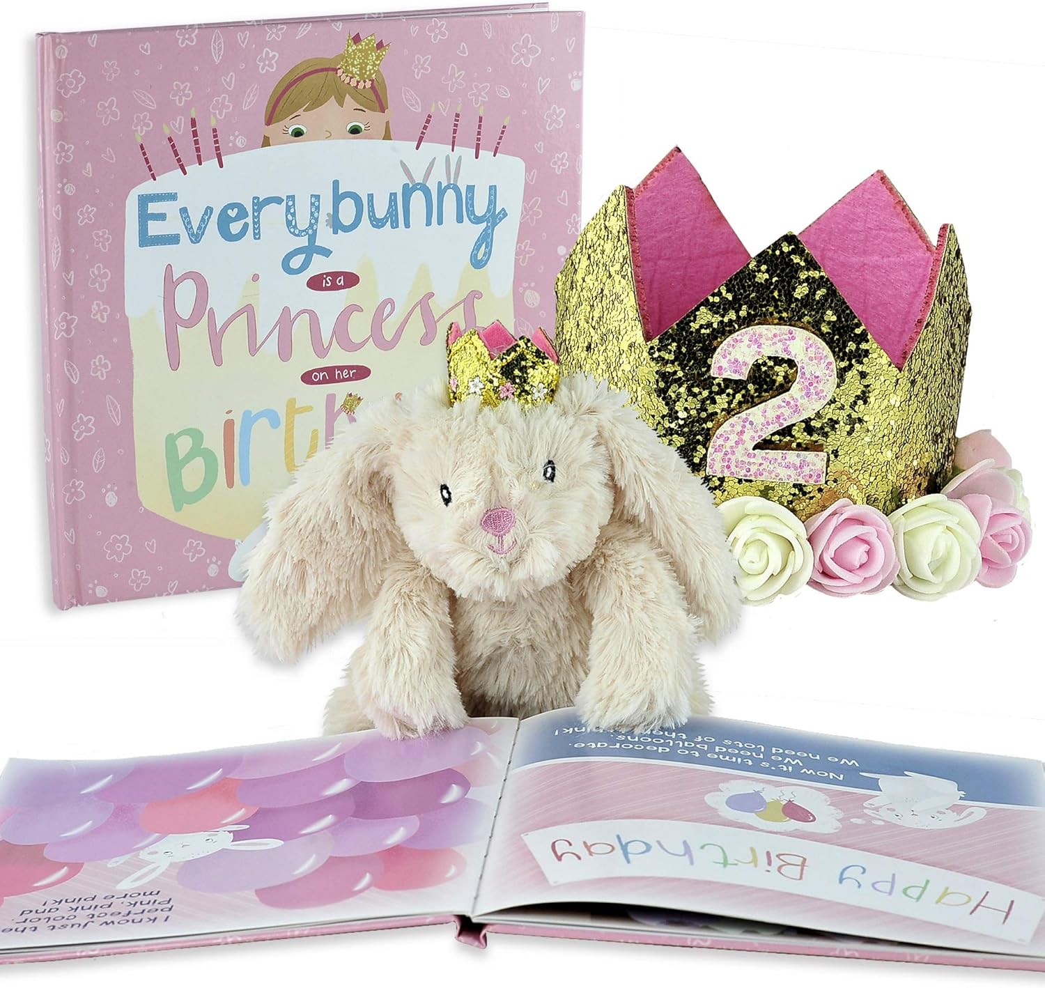 Birthday Bunny Gift Set for Baby, Toddler, and Girls Ages 1-9 YRS - Image 3
