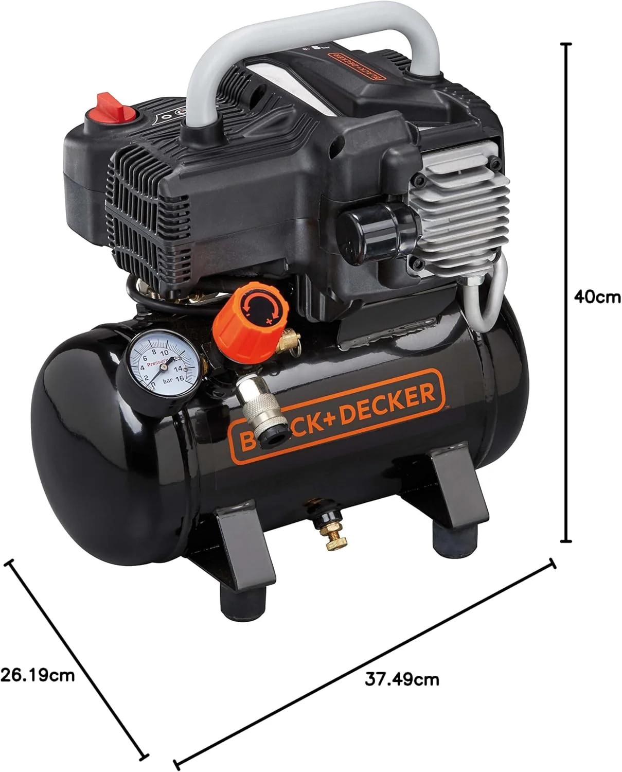Black+Decker 195/6 NK Air Compressor, 230 V - Image 2