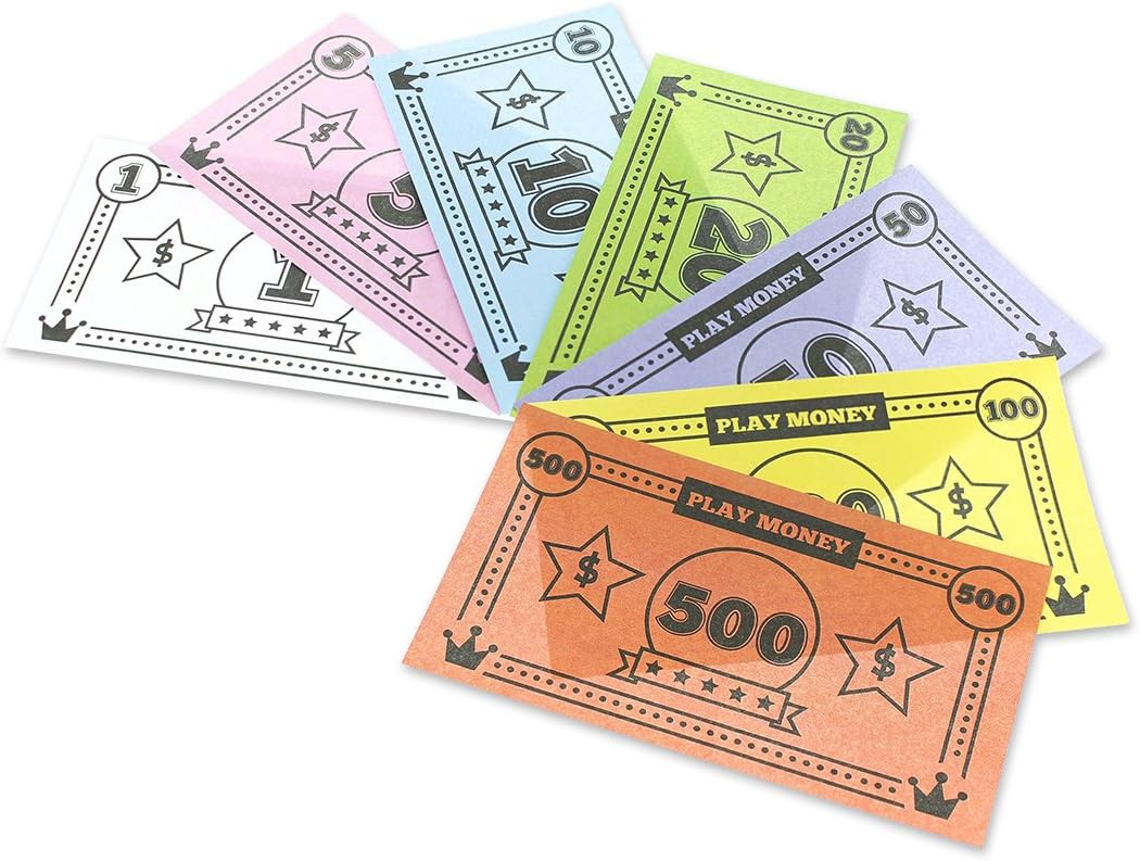 Blue Panda Board Game Play Money Set for Kids - 455 piece - Image 6