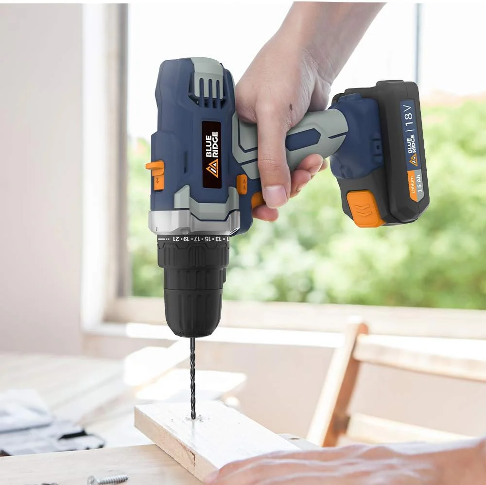 BLUE RIDGE 18V Cordless Drill Driver BR2809 - Image 5