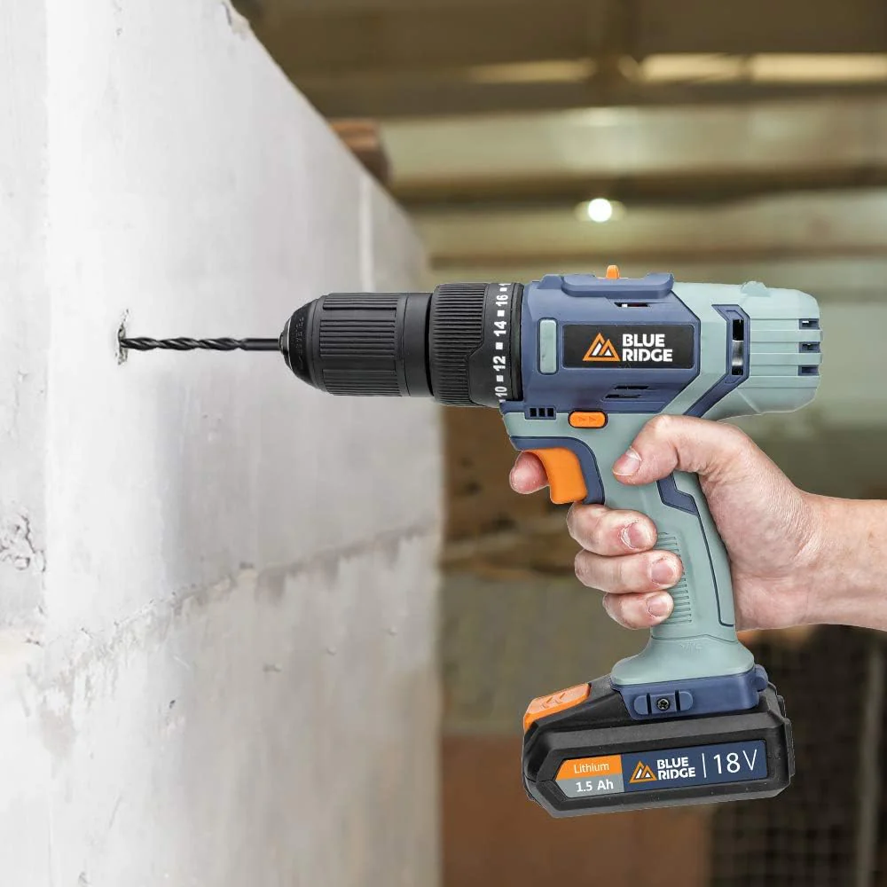 BLUE RIDGE Cordless Hammer Drill 20V Max with Rechargeable Battery - Image 4