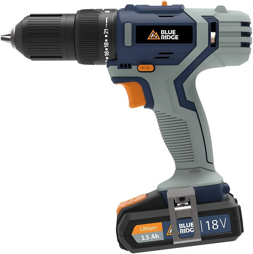 BLUE RIDGE Cordless Hammer Drill 20V Max with Rechargeable Battery - Image 6