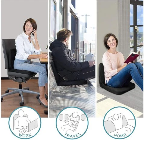 Bonmedico Office Chair Back Support - Large - Black - Image 3