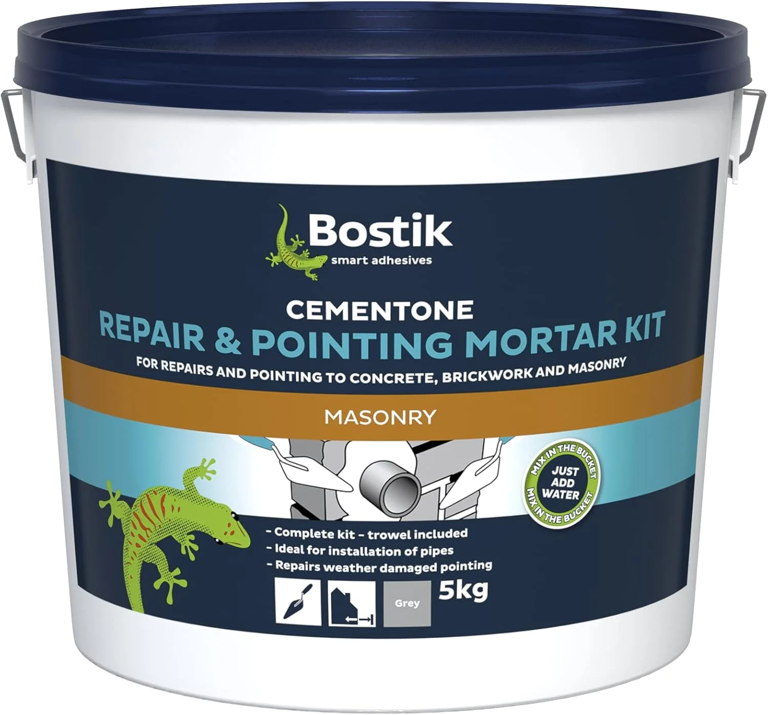 BOSTIK Cementone Grey Repair & pointing kit 5KG X5 - Image 2