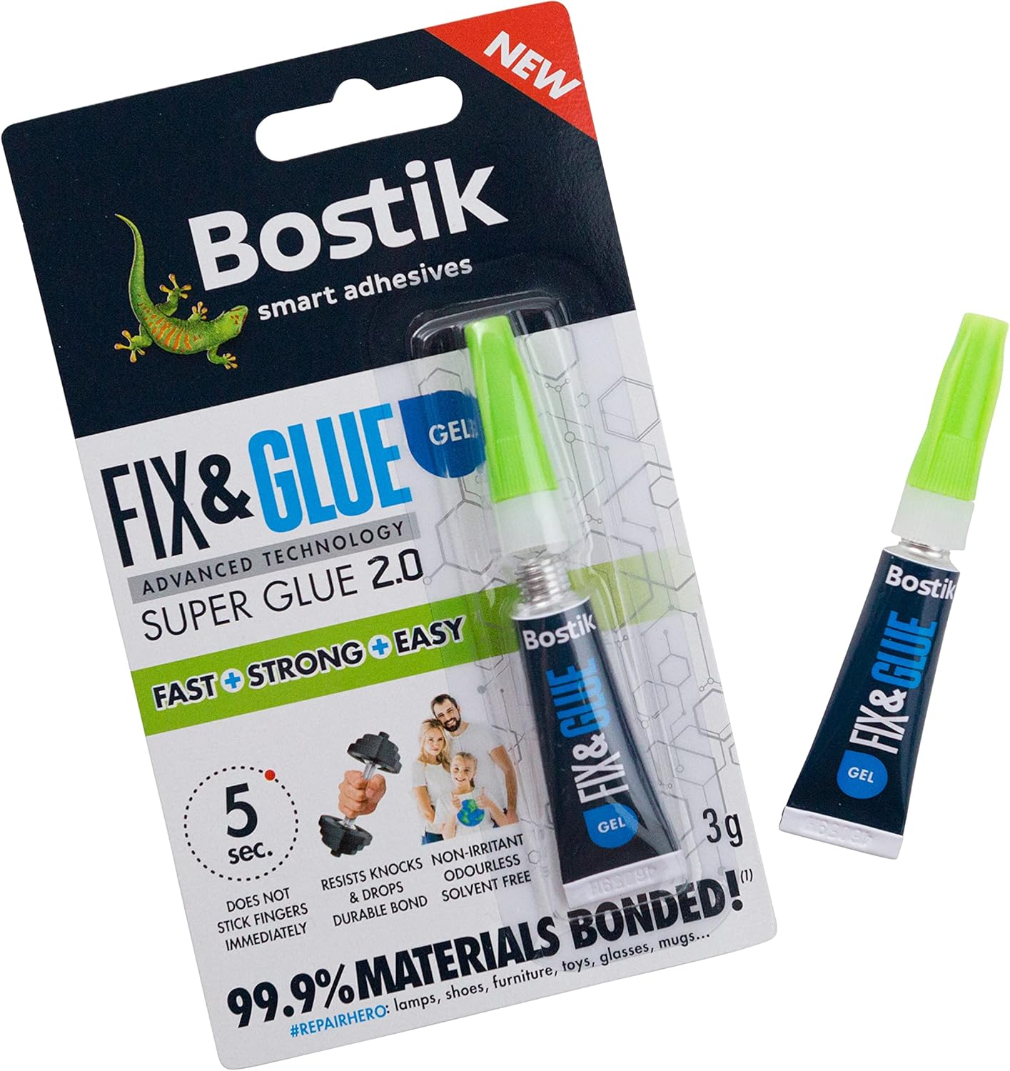 Bostik Fix & Glue Gel 3g x 6 - Image 2
