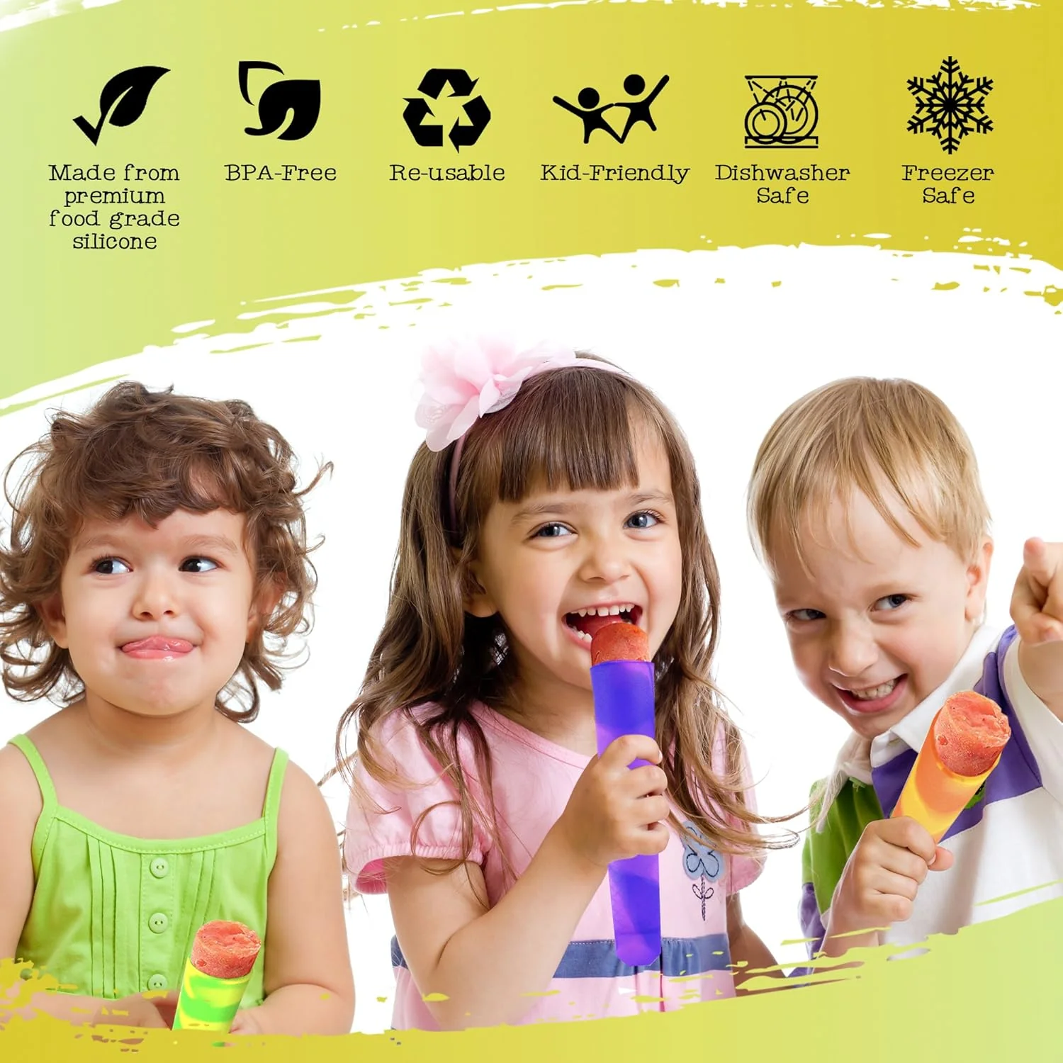 BRAMBLE 10 Premium Silicone Ice Lolly Moulds BPA Free - Image 2