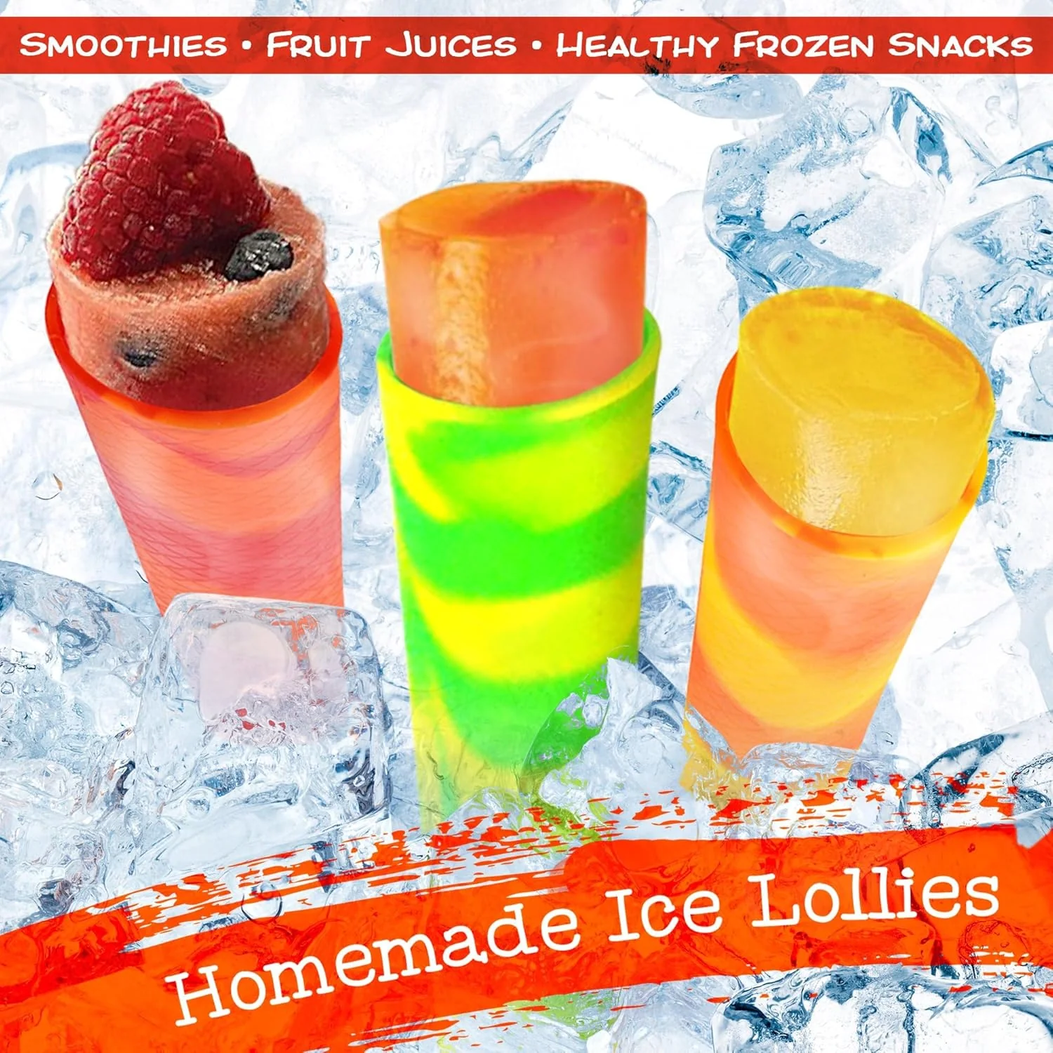 BRAMBLE 10 Premium Silicone Ice Lolly Moulds BPA Free - Image 3
