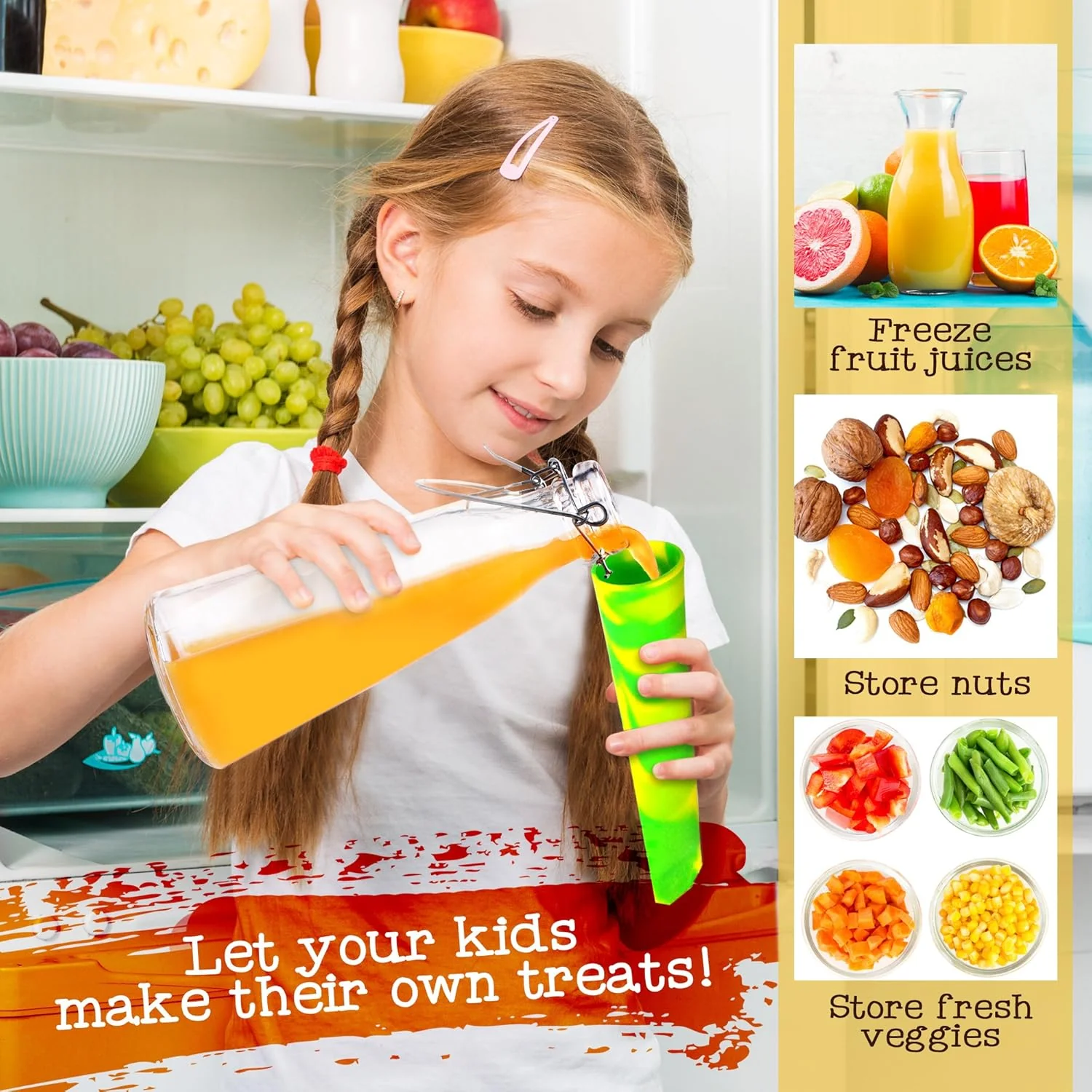 BRAMBLE 10 Premium Silicone Ice Lolly Moulds BPA Free - Image 7