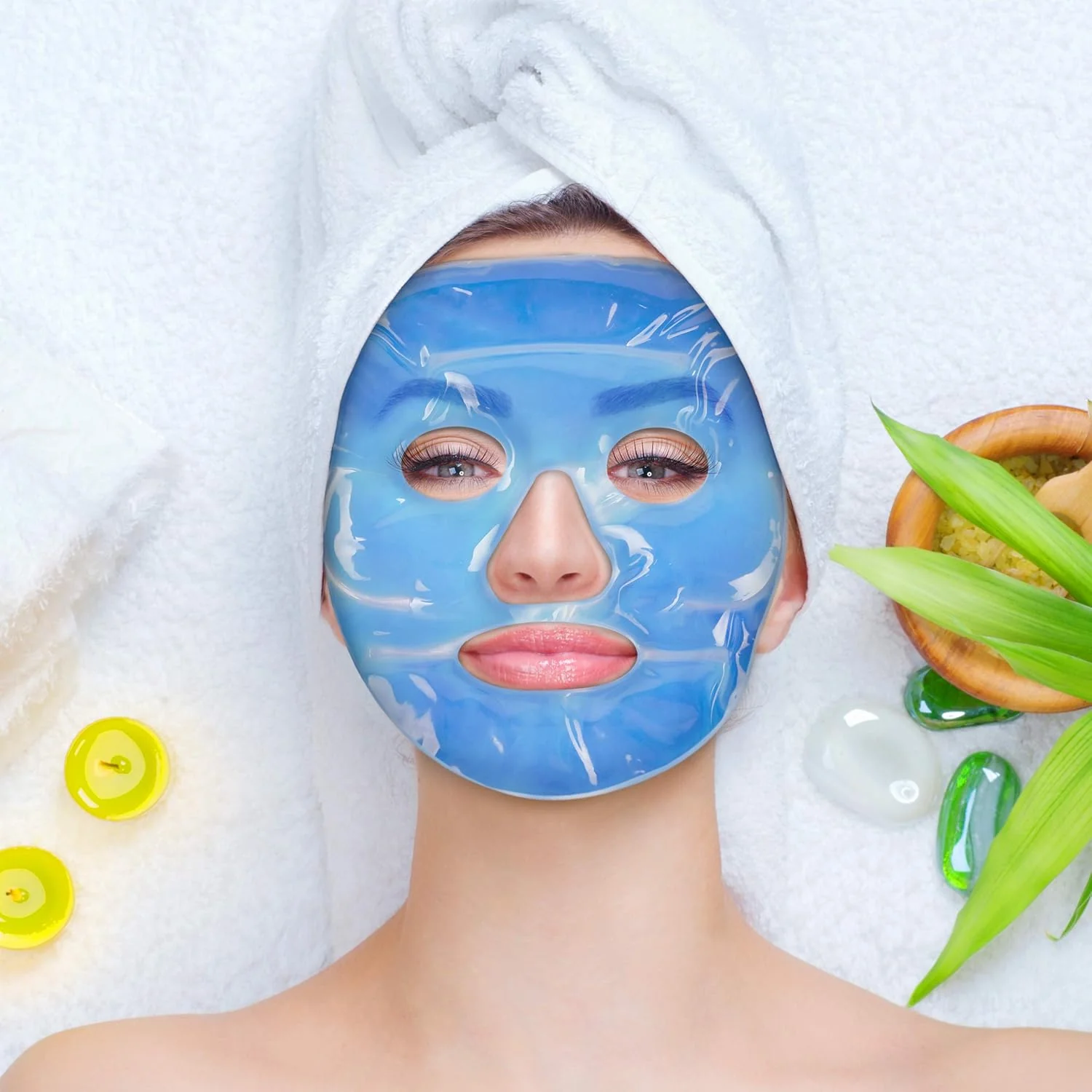 Bramble - 5 Cooling Full Face Gel Masks - Image 4