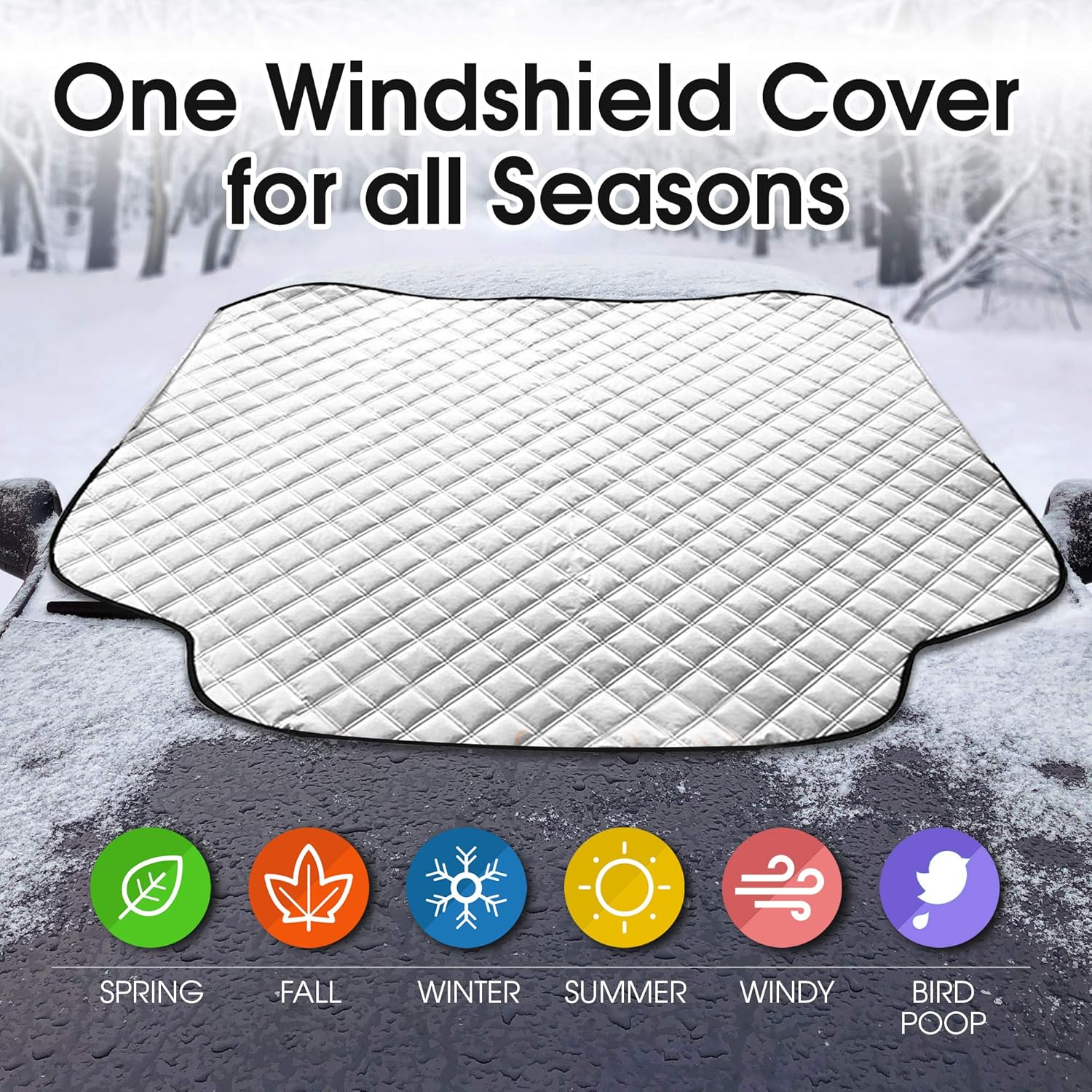 BRAMBLE Car Windscreen Sun Shade - 150 x 120cm - Image 4