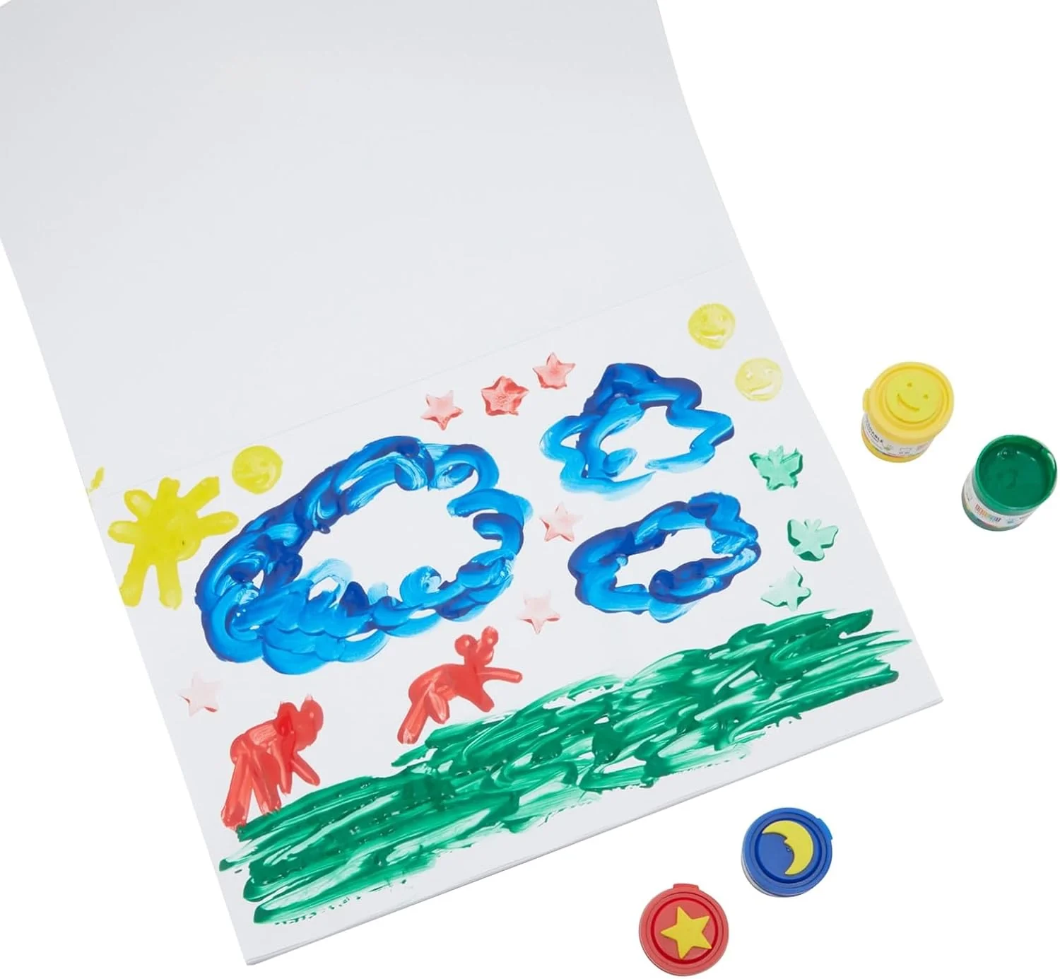 Bright Creations Finger Paint Pad for Kids - 50 Sheets - Image 4