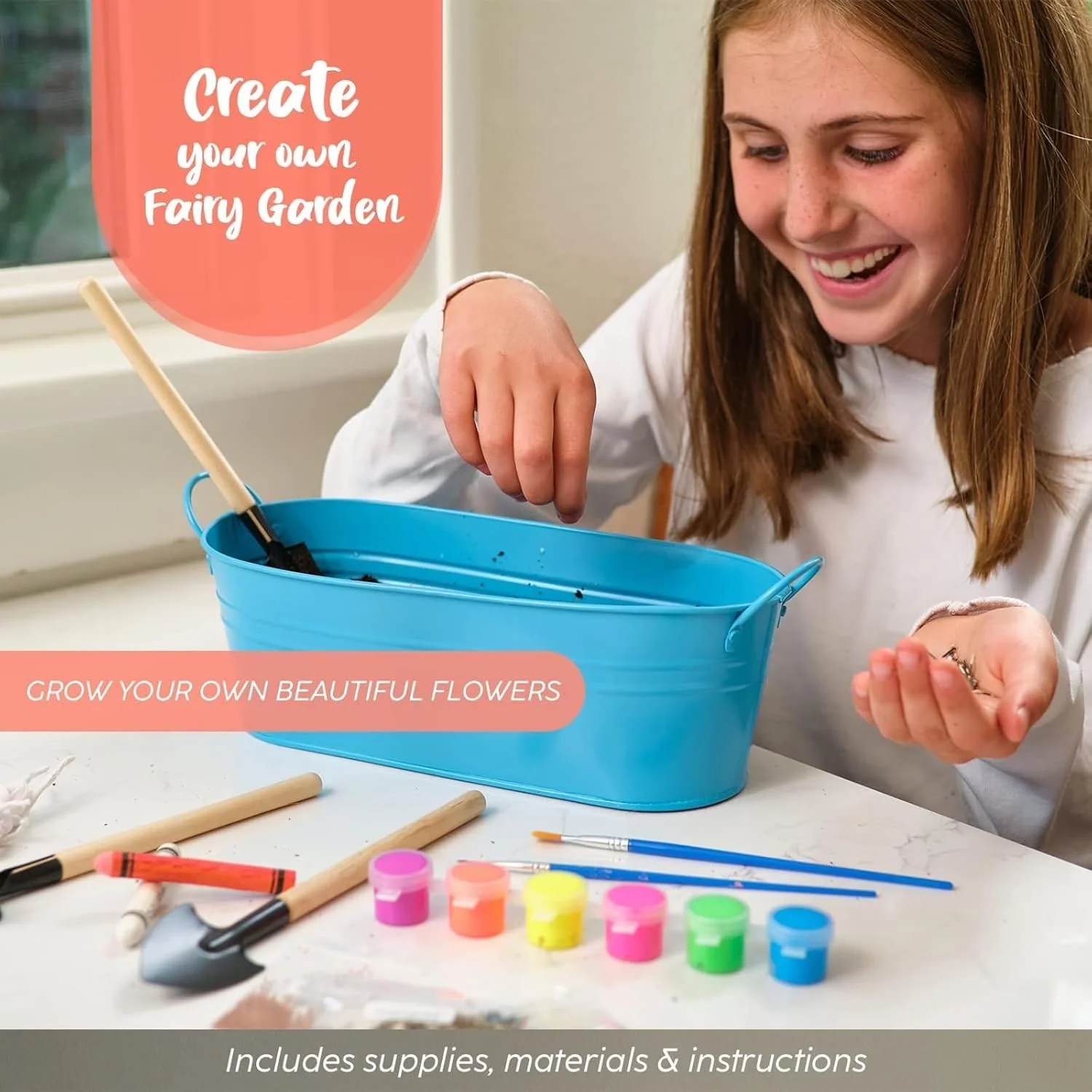 Bryte Fairy Garden & Flower Growing Kit - 5 YRS+ - Image 4