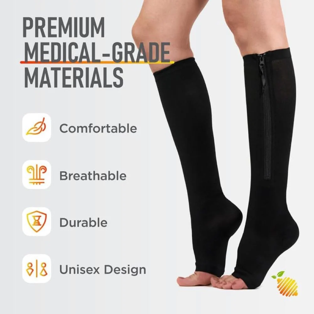 Calf Compression Sleeve 3XL (Black) - Lemon Hero Health - Image 2