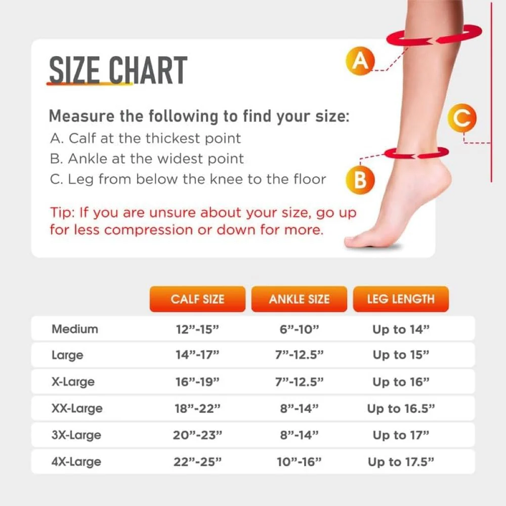 Calf Compression Sleeve 3XL (Black) - Lemon Hero Health - Image 4