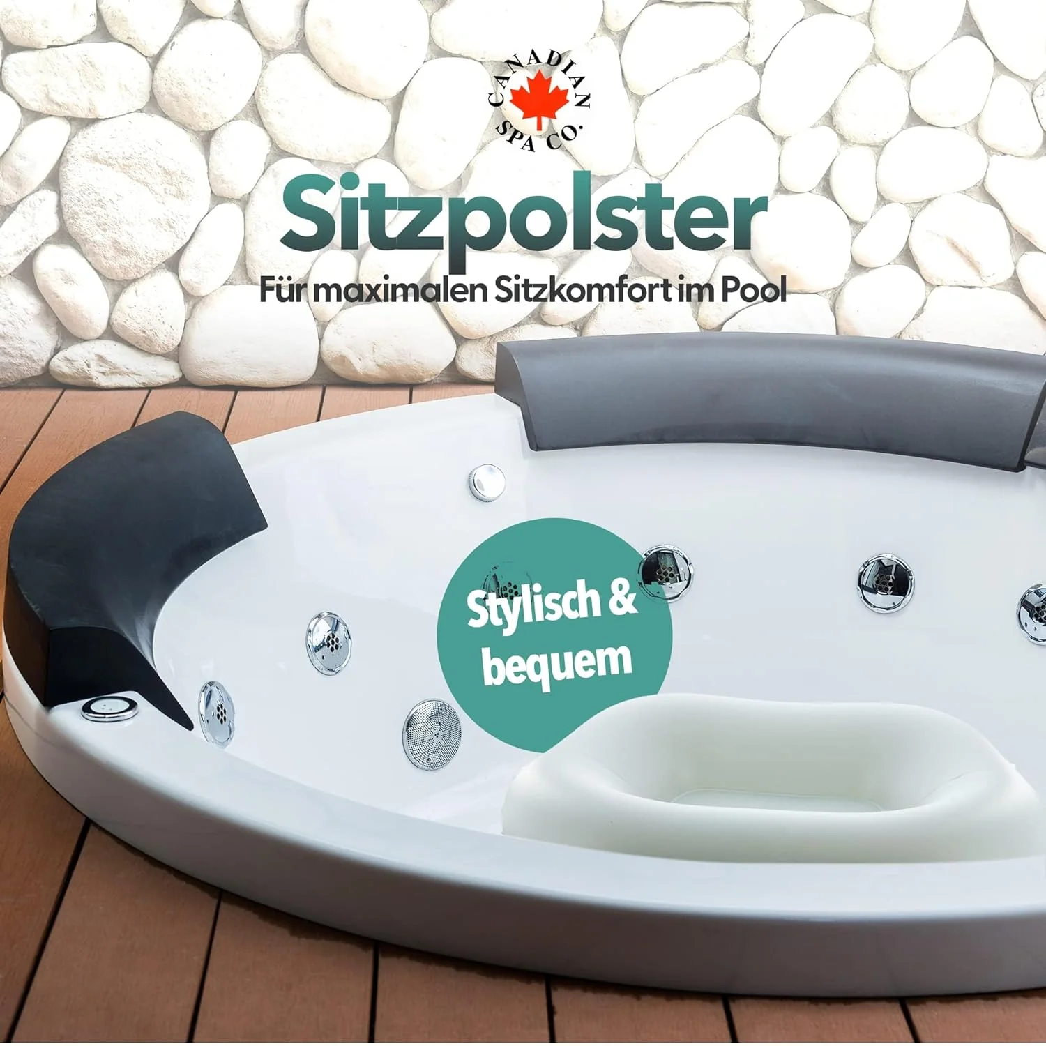 CANADIAN SPA CO. Water Filled Pool Seat Cushion - Image 2