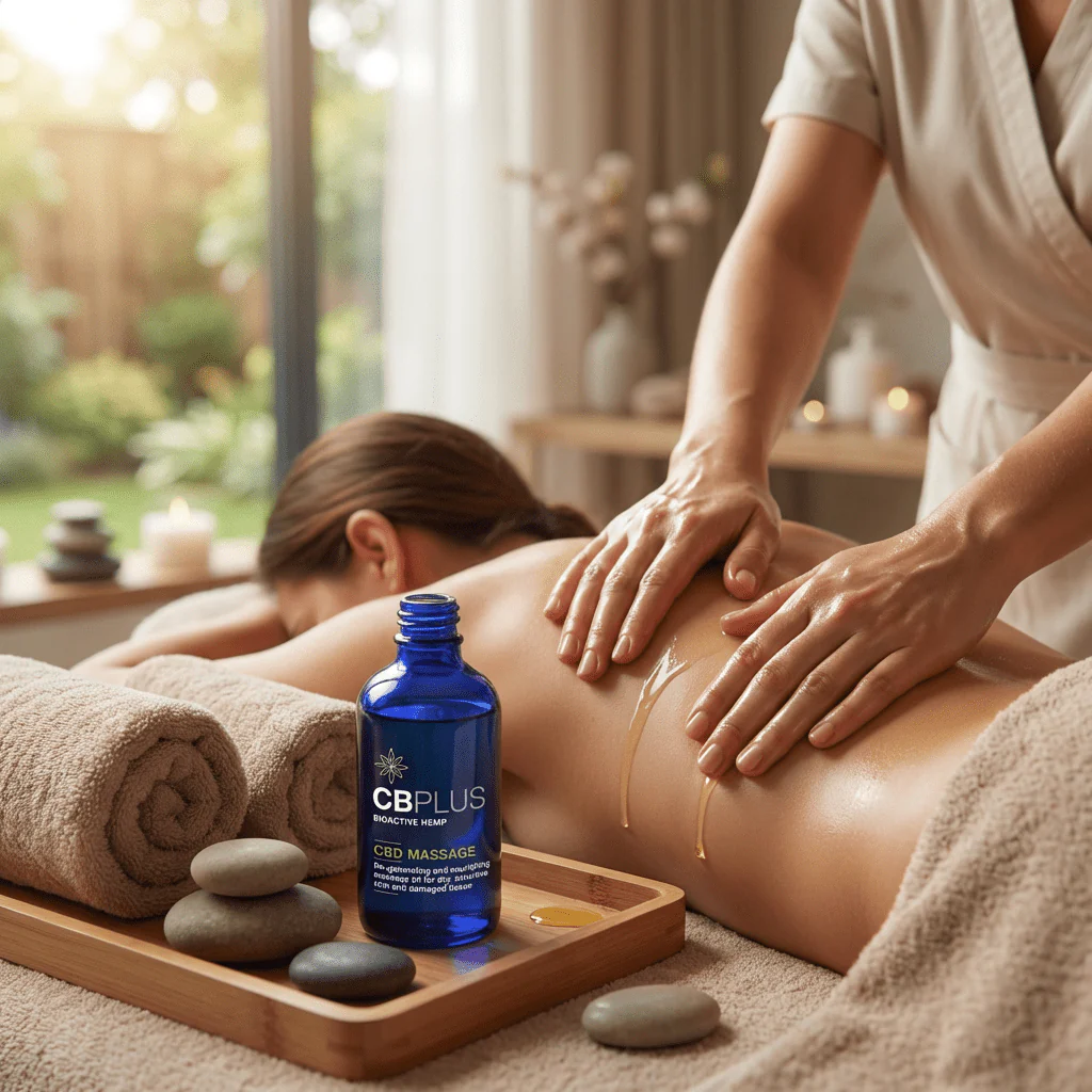 CBPLUS CBD Massage Oil 100ml – Relaxing & Nourishing Body Oil - Image 2