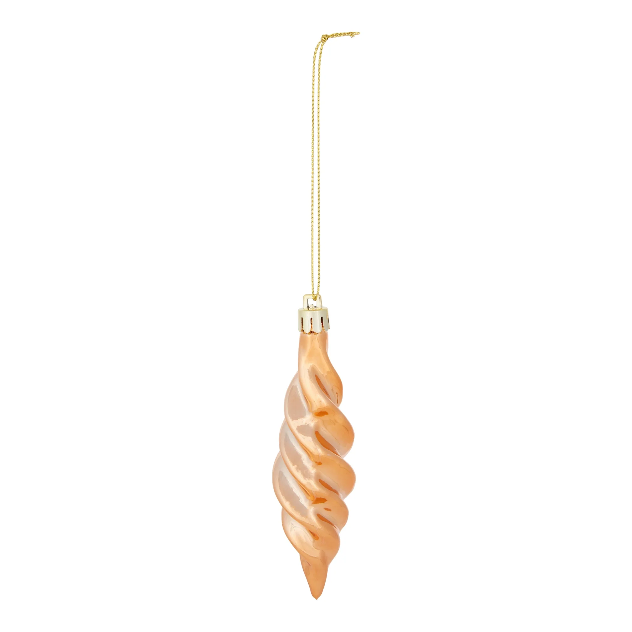 Champagne/Bronze Plastic Christmas Bauble Decoration Set - Pack of 40 - Image 5