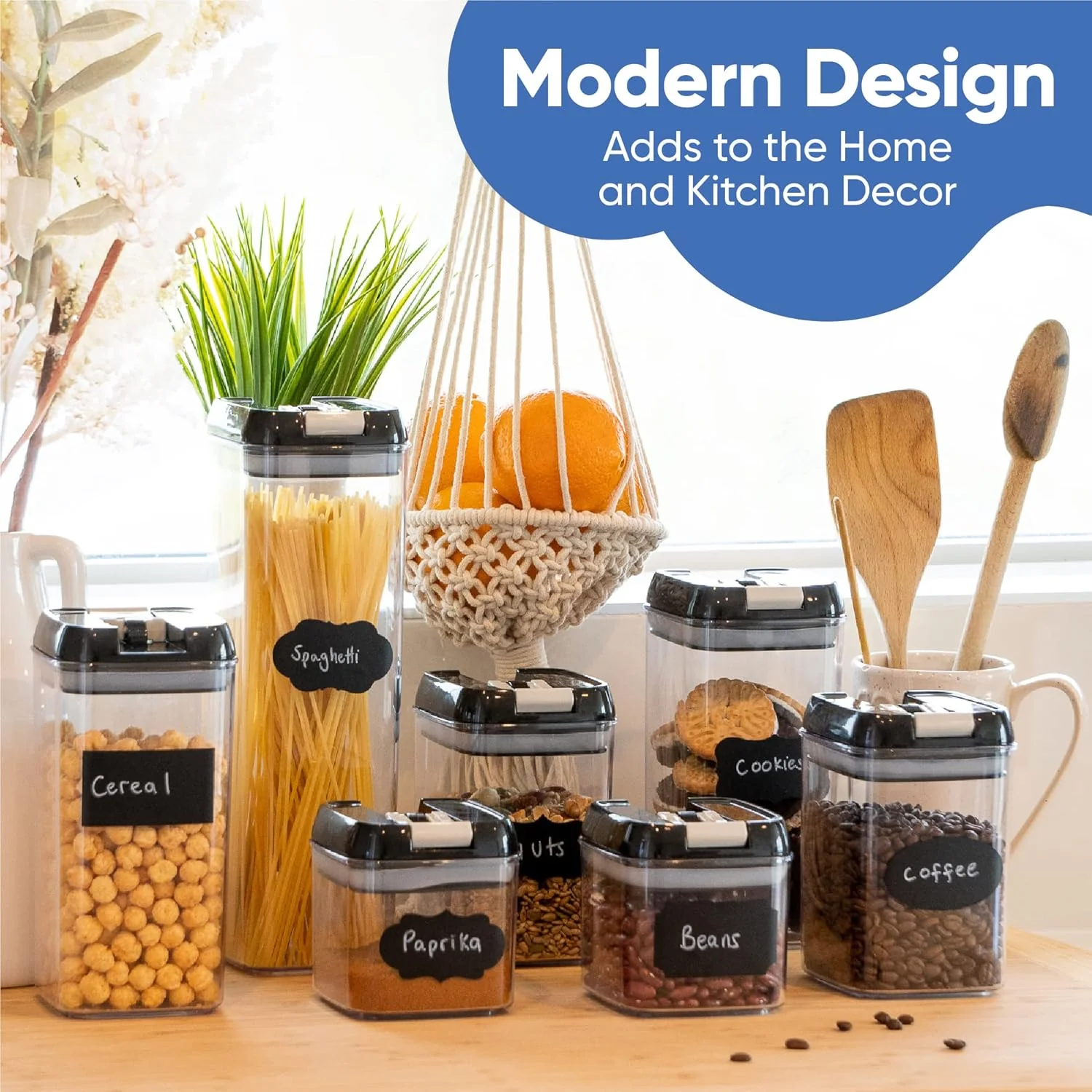 Chef's Path Airtight Food Storage Container Set - 7 Piece (With Labels & Marker) - Image 5