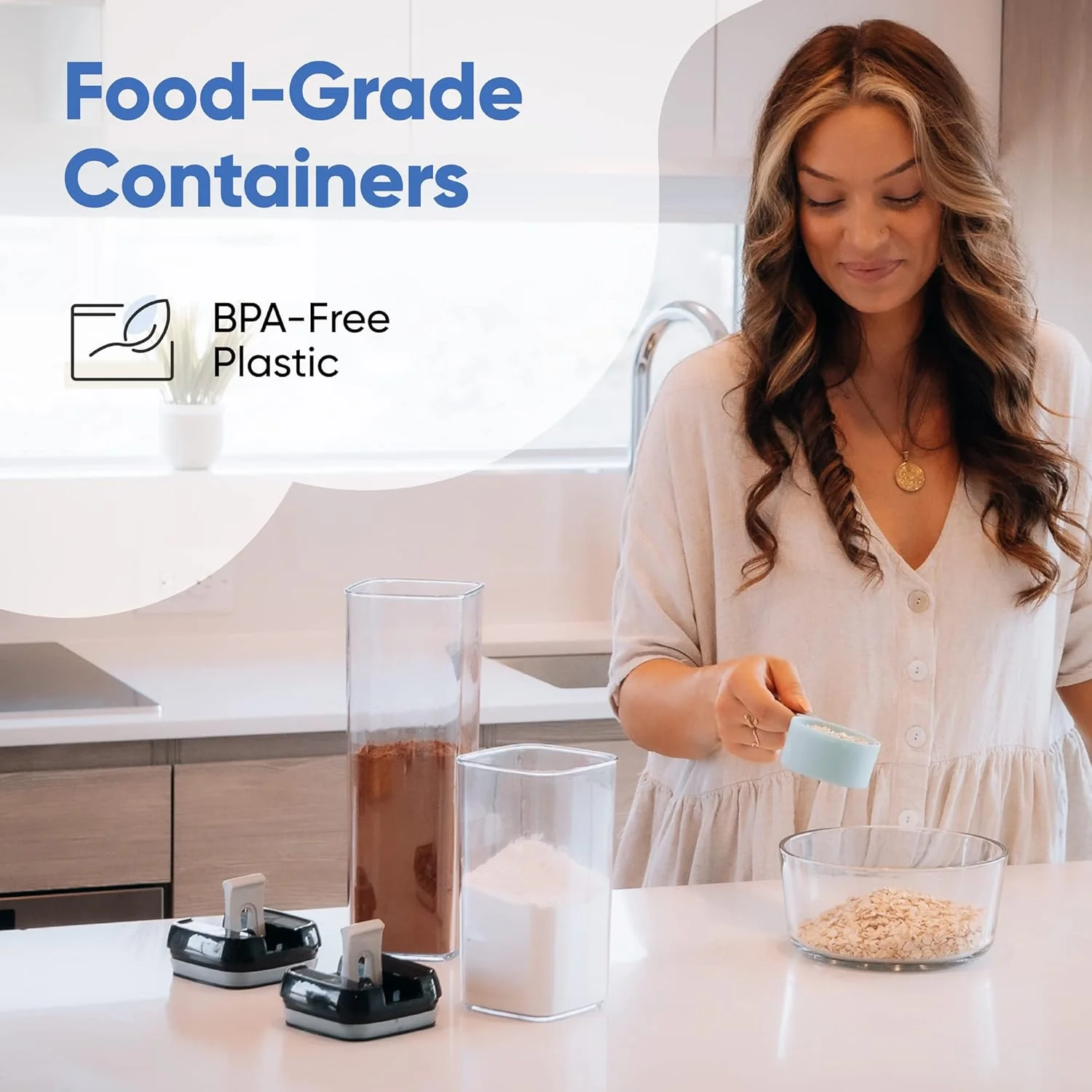 Chef's Path Airtight Food Storage Container Set - 7 Piece (With Labels & Marker) - Image 8