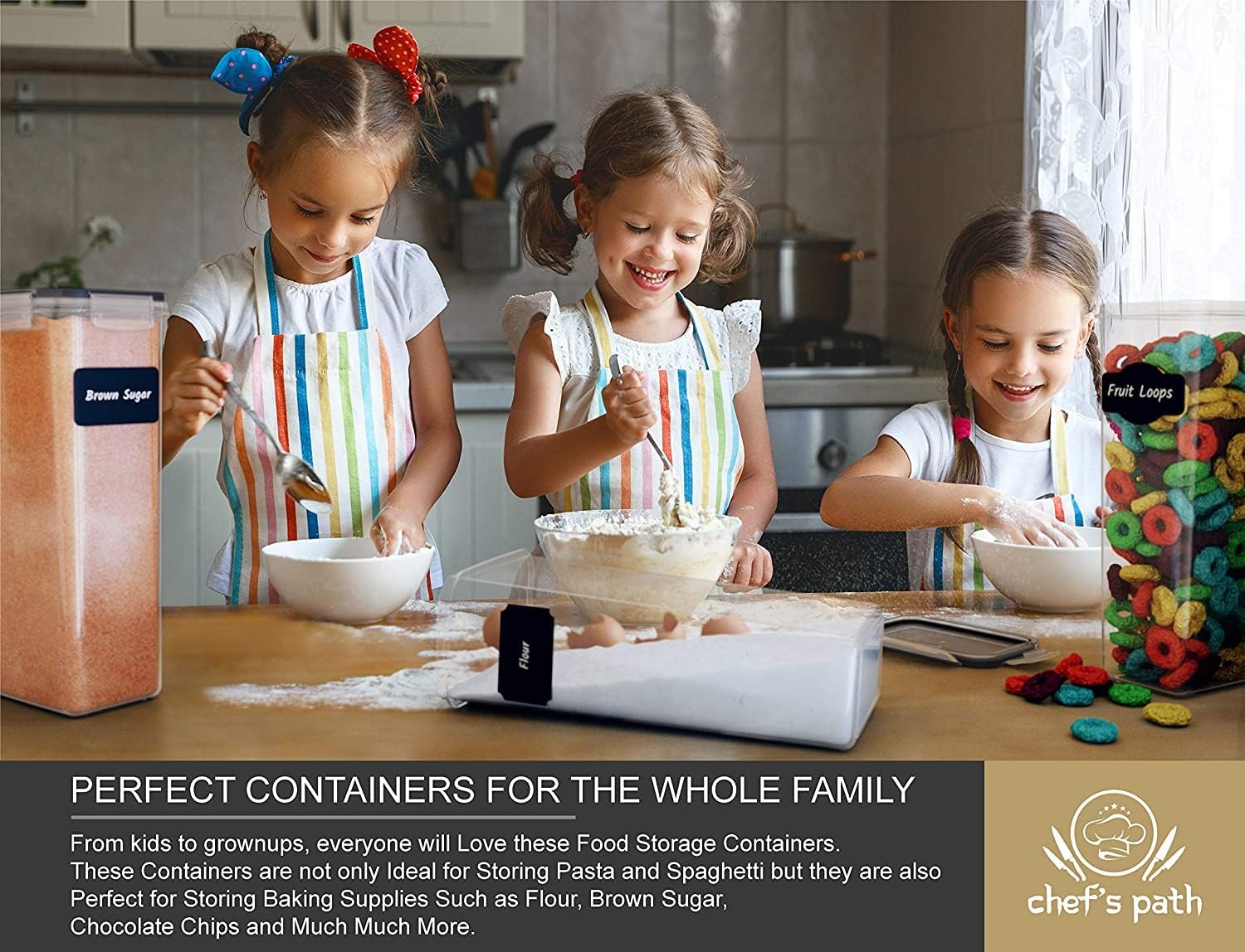 Chef's Path Kitchen Storage Box - Set of 8 (BPA Free 2.8L) - Image 7