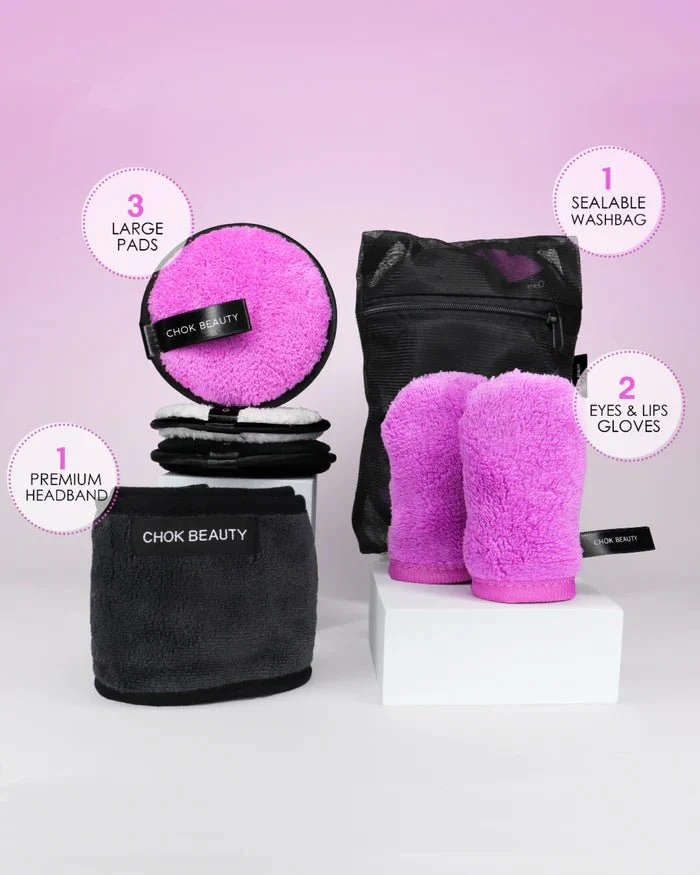 CHOK BEAUTY Everyday Reusable Makeup Removers Kit - Image 3