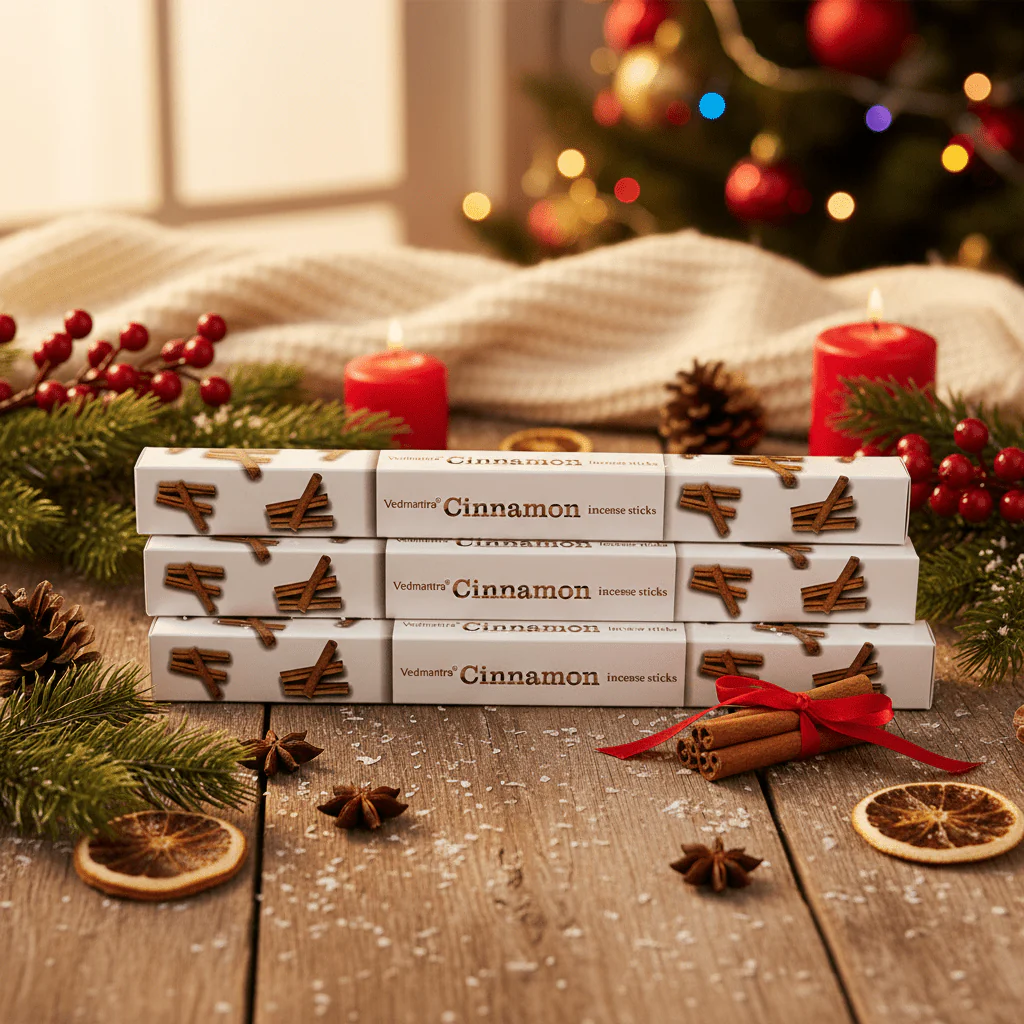 Christmas Cinnamon Incense Sticks - 120 sticks + Incense Holder - Image 2