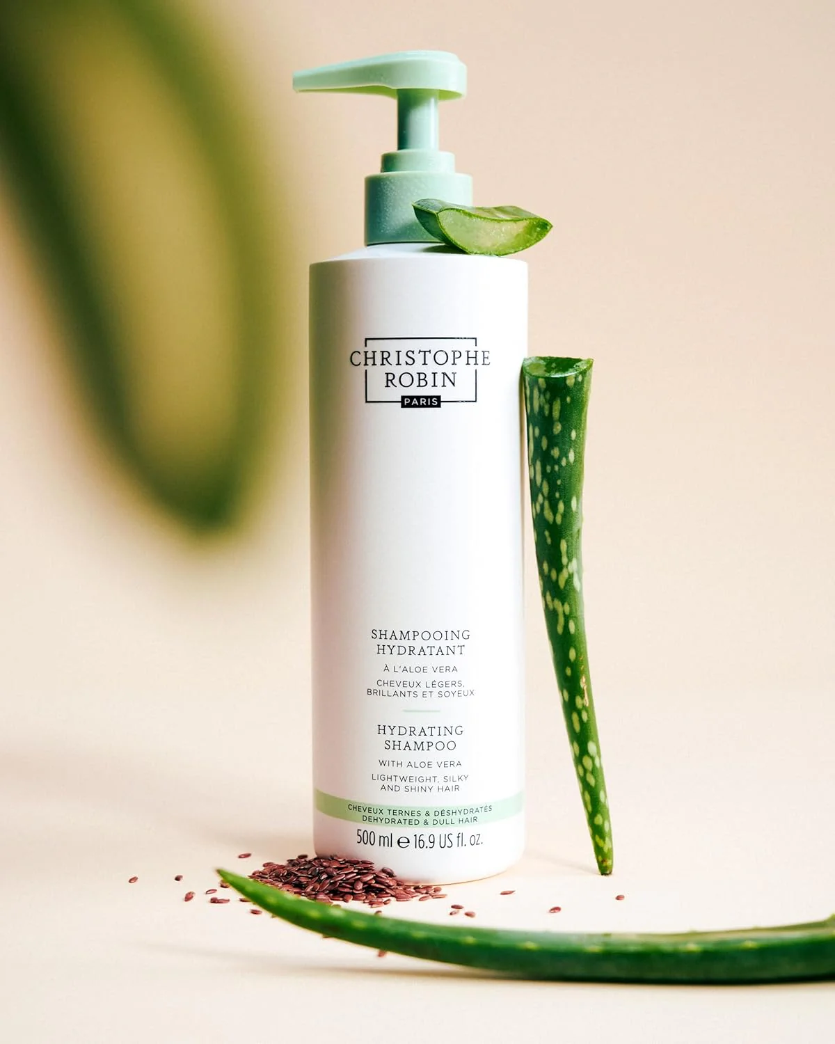 Christophe Robin Hydrating Shampoo with Aloe Vera - 500ml - Image 2