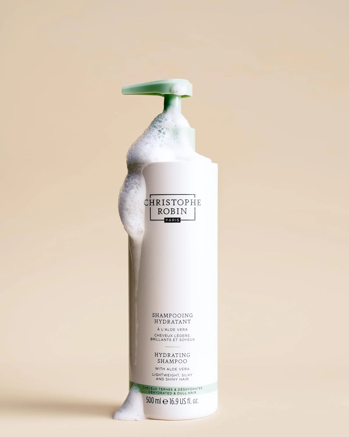 Christophe Robin Hydrating Shampoo with Aloe Vera - 500ml - Image 3