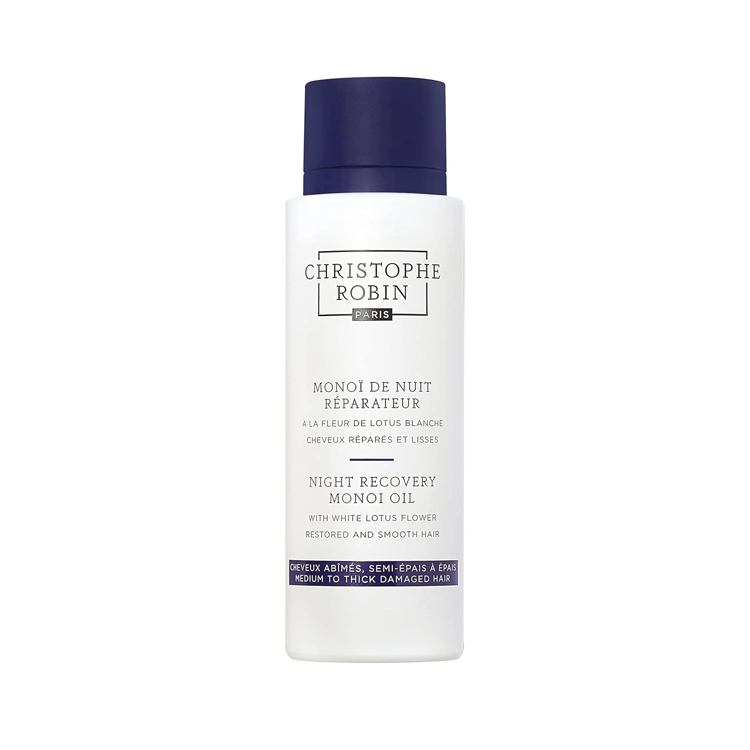 Christophe Robin Night Recovery Monoï Oil with White Lotus Flower - 92ML