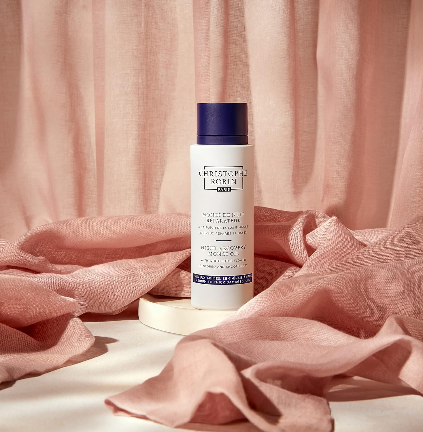Christophe Robin Night Recovery Monoï Oil with White Lotus Flower - 92ML - Image 4