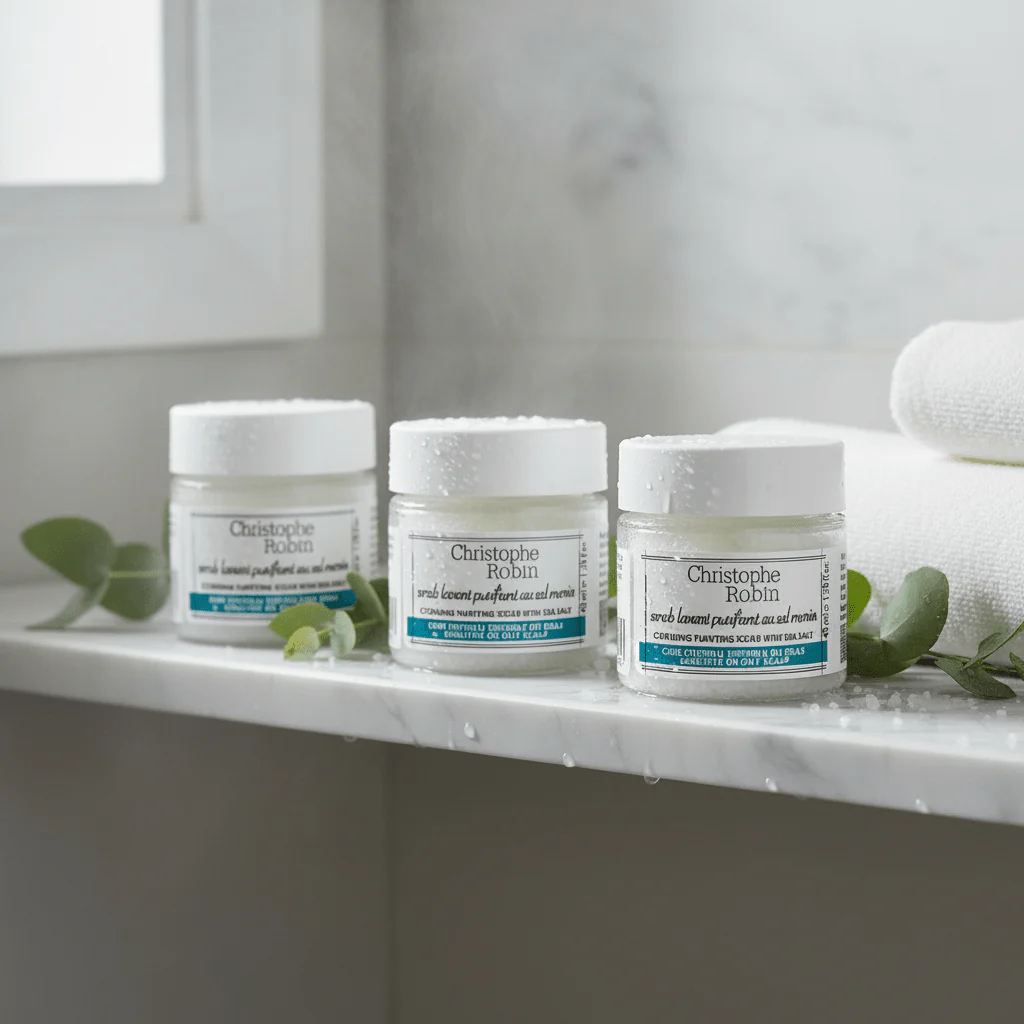 Christophe Robin Cleansing Purifying Scrub with Sea Salt 40ml X 3 - Image 2