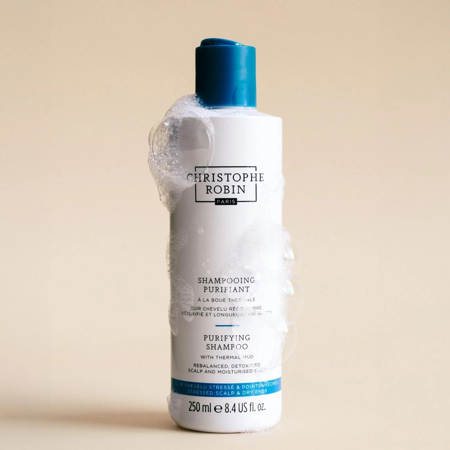 Christophe Robin Purifying Shampoo with Thermal Mud - 75ml X3 - Image 4