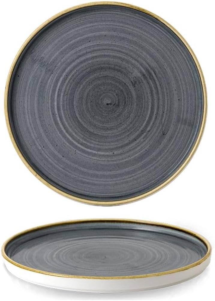 Churchill Stonecast Blueberry Chefs' Walled Plate 8.25" / 21cm (6 pack)