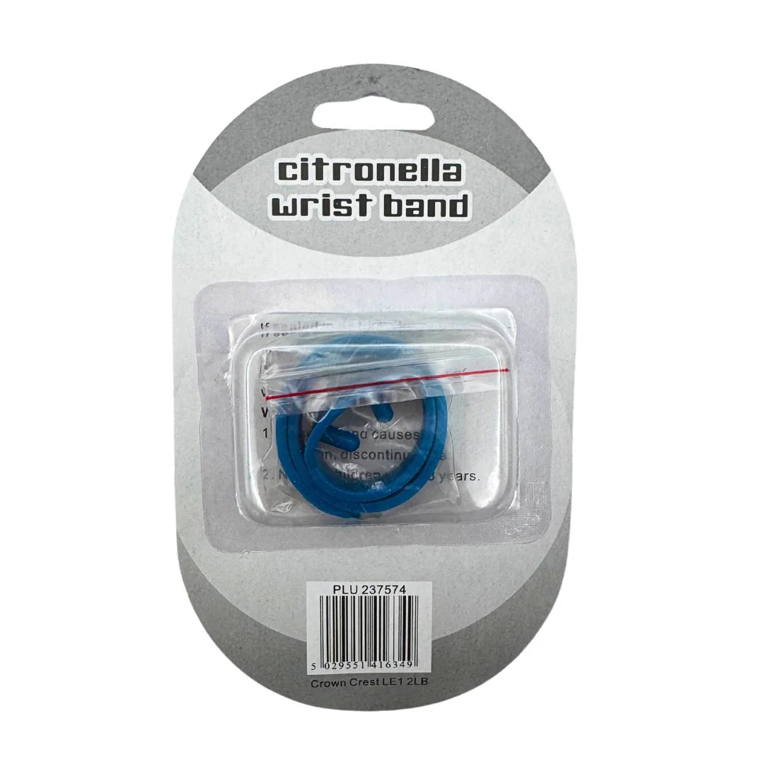 Citronella Insect Repellent Wrist Band - Blue - 2 Pack - Image 2