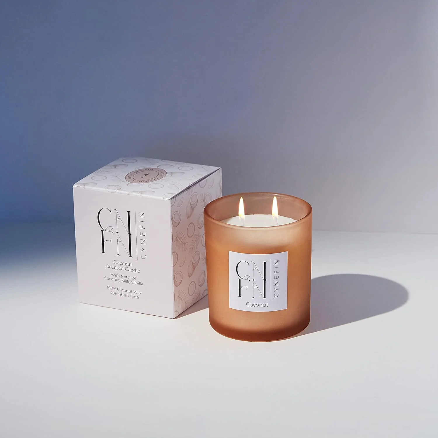 CNFN Coconut Scented Candle - 100% Coconut Wax (40 Hrs Burning) - Image 5
