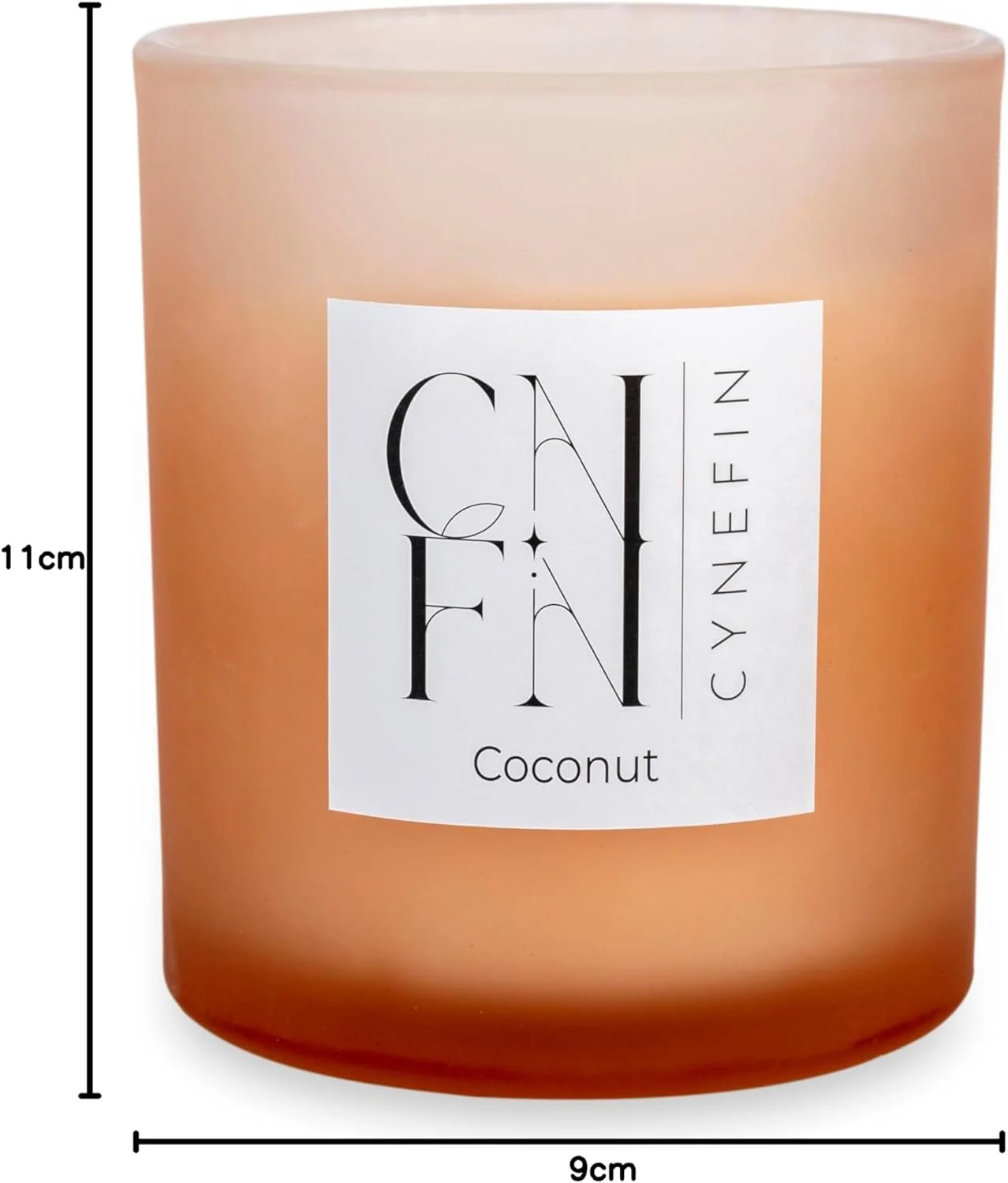 CNFN Coconut Scented Candle - 100% Coconut Wax (40 Hrs Burning) - Image 6