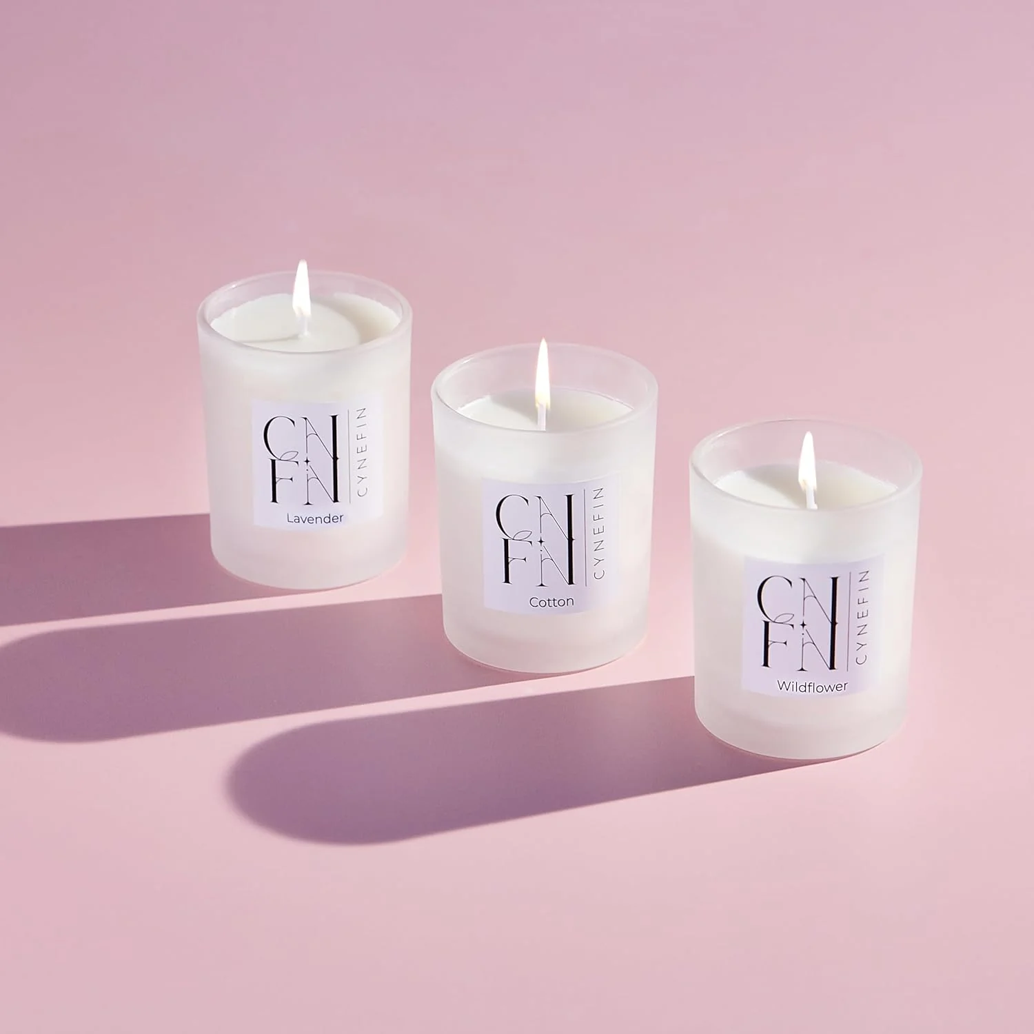 CNFN Fresh and Floral Scented Candles Gift Set (3 Pack) - Image 3