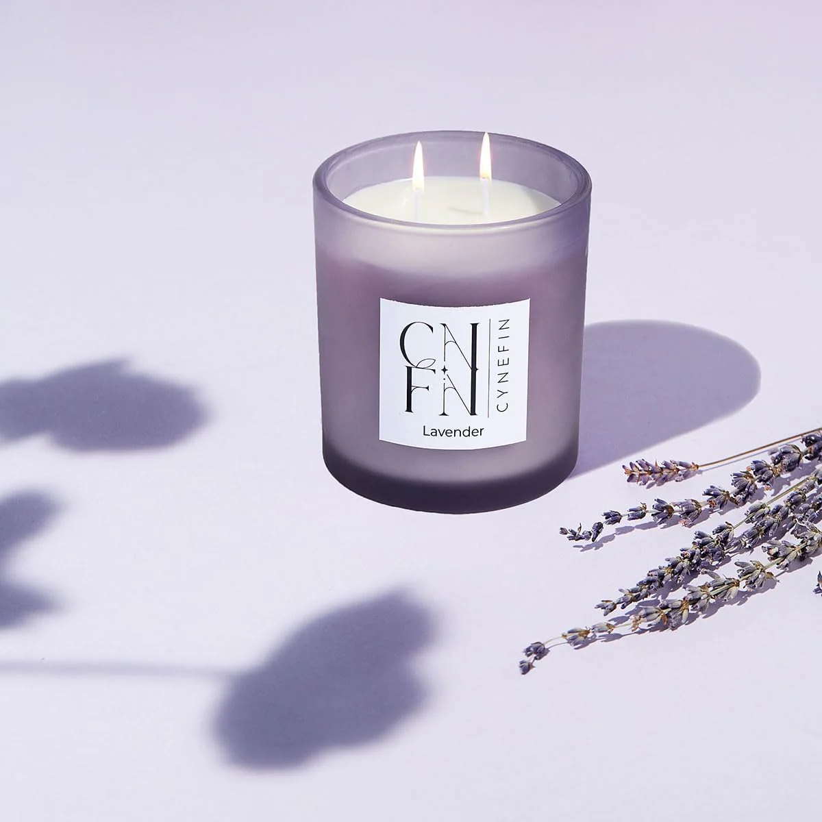 CNFN Lavender Scented Candle - 100% Coconut Wax - Image 3