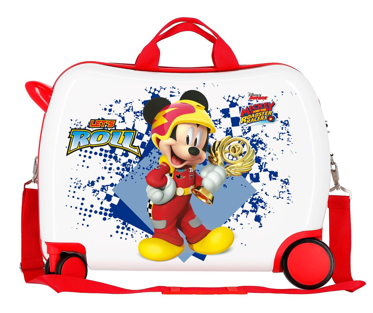 Mickey Mouse Disney Red White Ride on Kids Trunki Suitcase -  Mickey Let's Go - Image 3