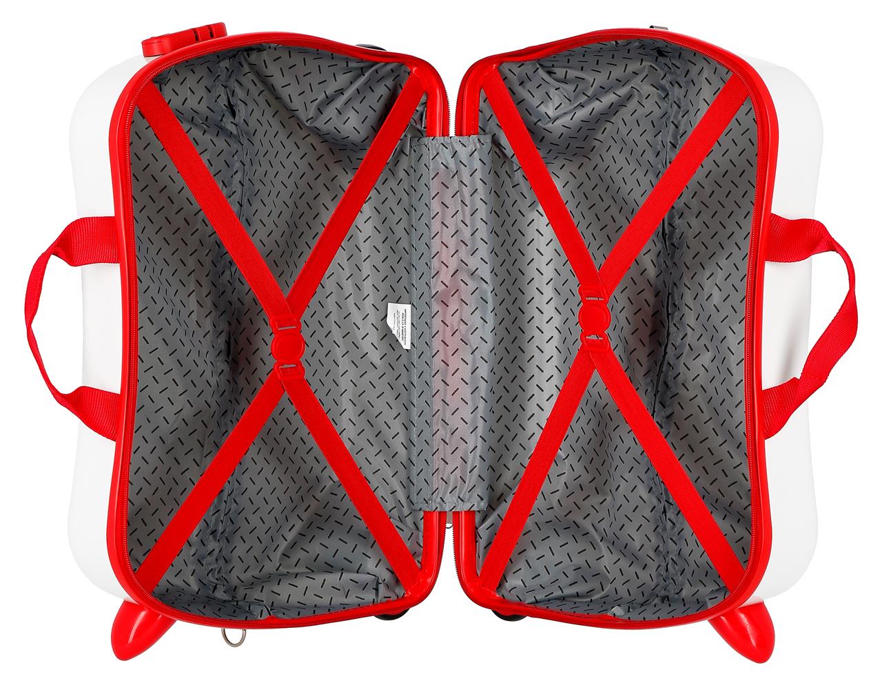 Mickey Mouse Disney Red White Ride on Kids Trunki Suitcase -  Mickey Let's Go - Image 4
