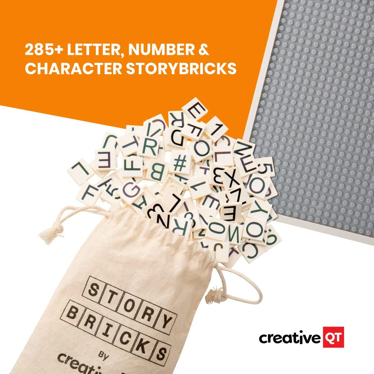 Creative QT Brick Building Letter Board - Over 285 StoryBricks Letters & Symbols - Image 4
