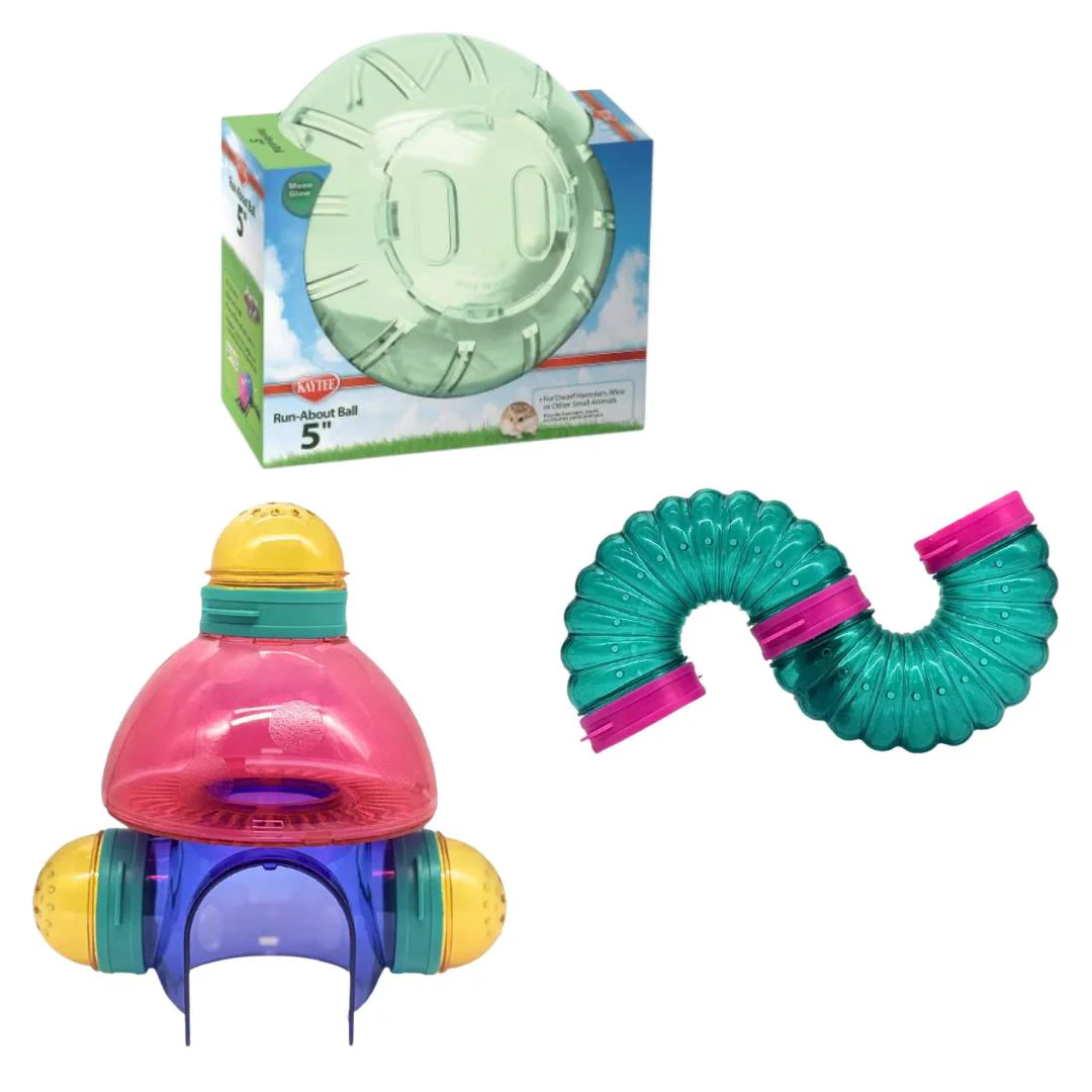 Hamster Kit CritterTrail Funnel, Space Station & Wheels - Image 7