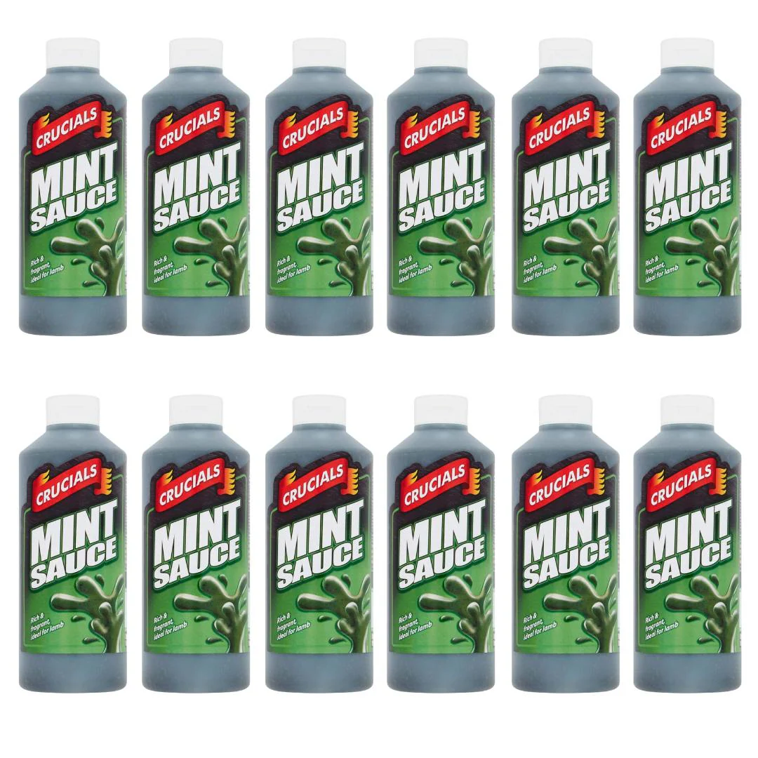 Crucials Mint Sauce - 500ml x 12